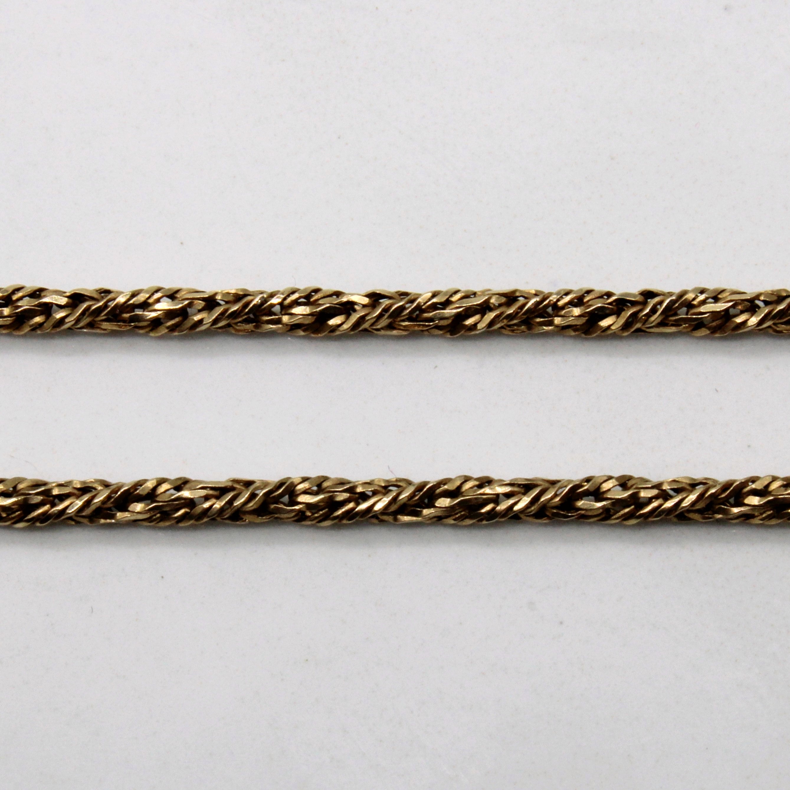 10k Yellow Gold Rope Chain | 20" |