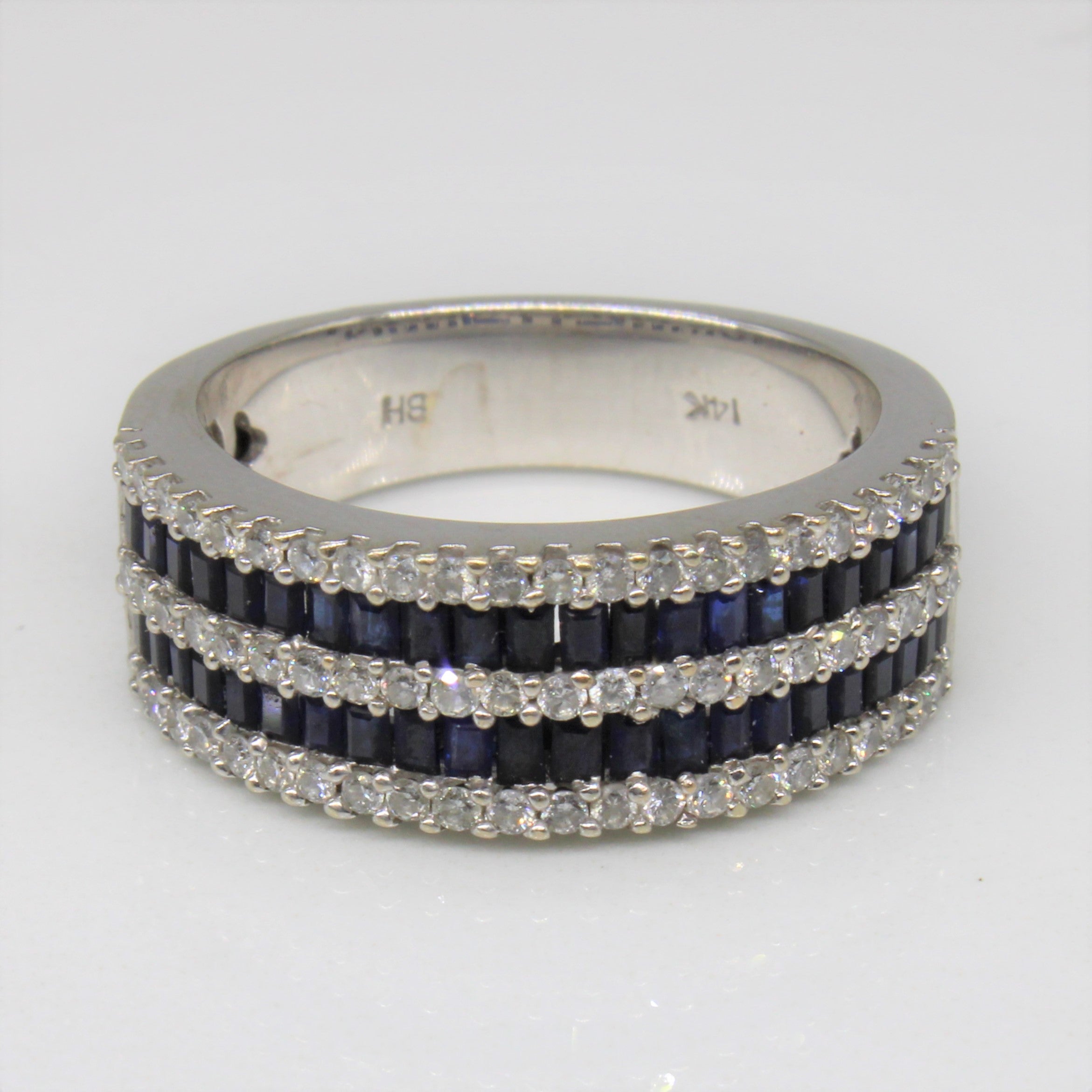 Effy' Sapphire & Diamond Band | 0.66ctw, 0.33ctw | SZ 7 |