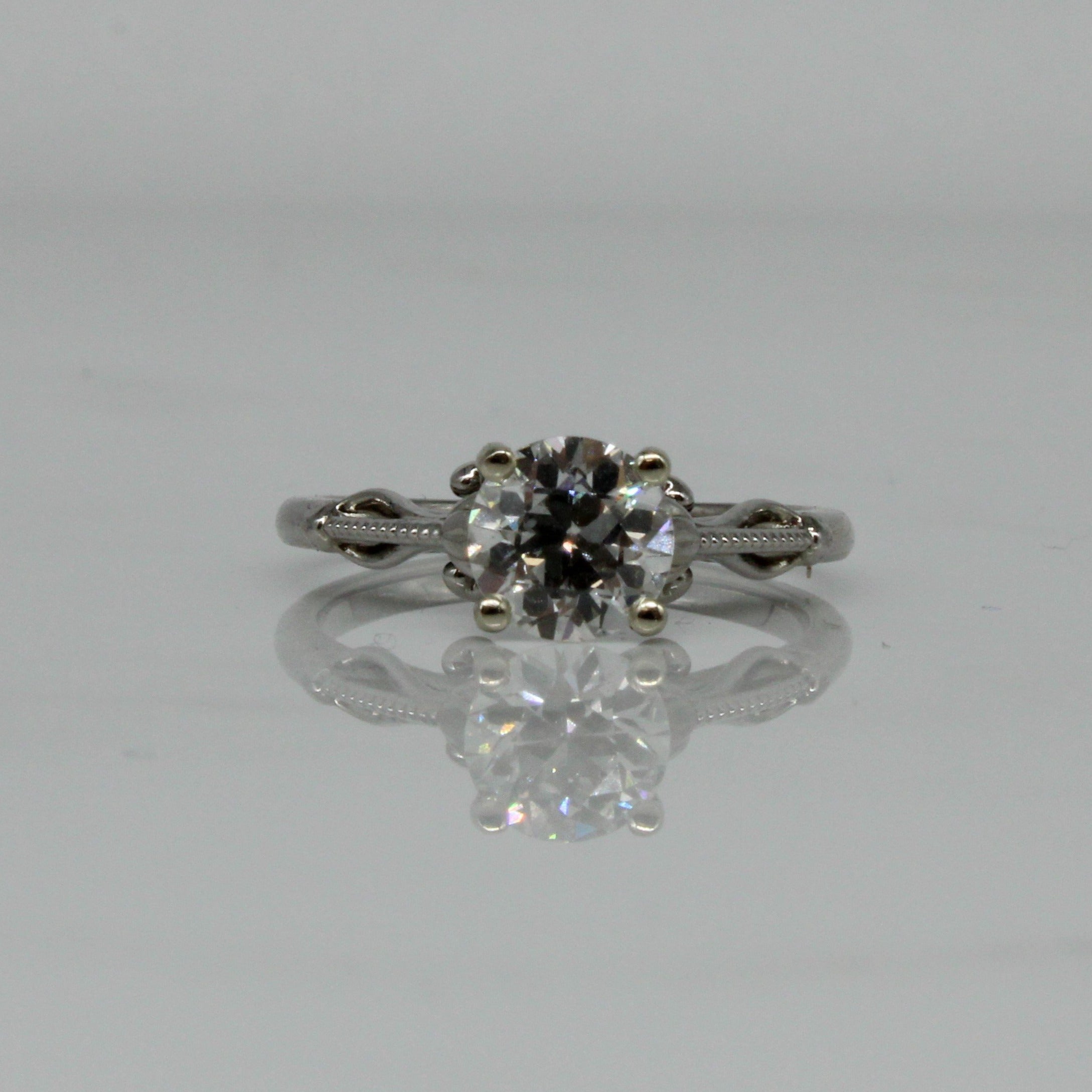 Bespoke' Lotus Inspired Engagement Ring | 1.20ct | SZ 7 |