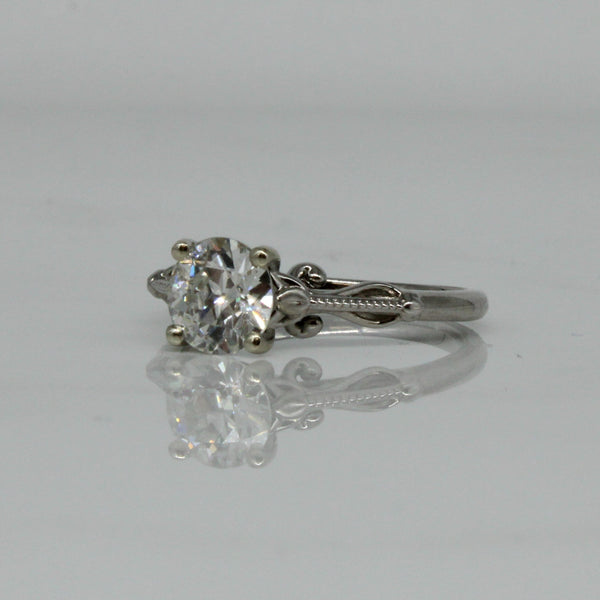 Bespoke' Lotus Inspired Engagement Ring | 1.20ct | SZ 7 |