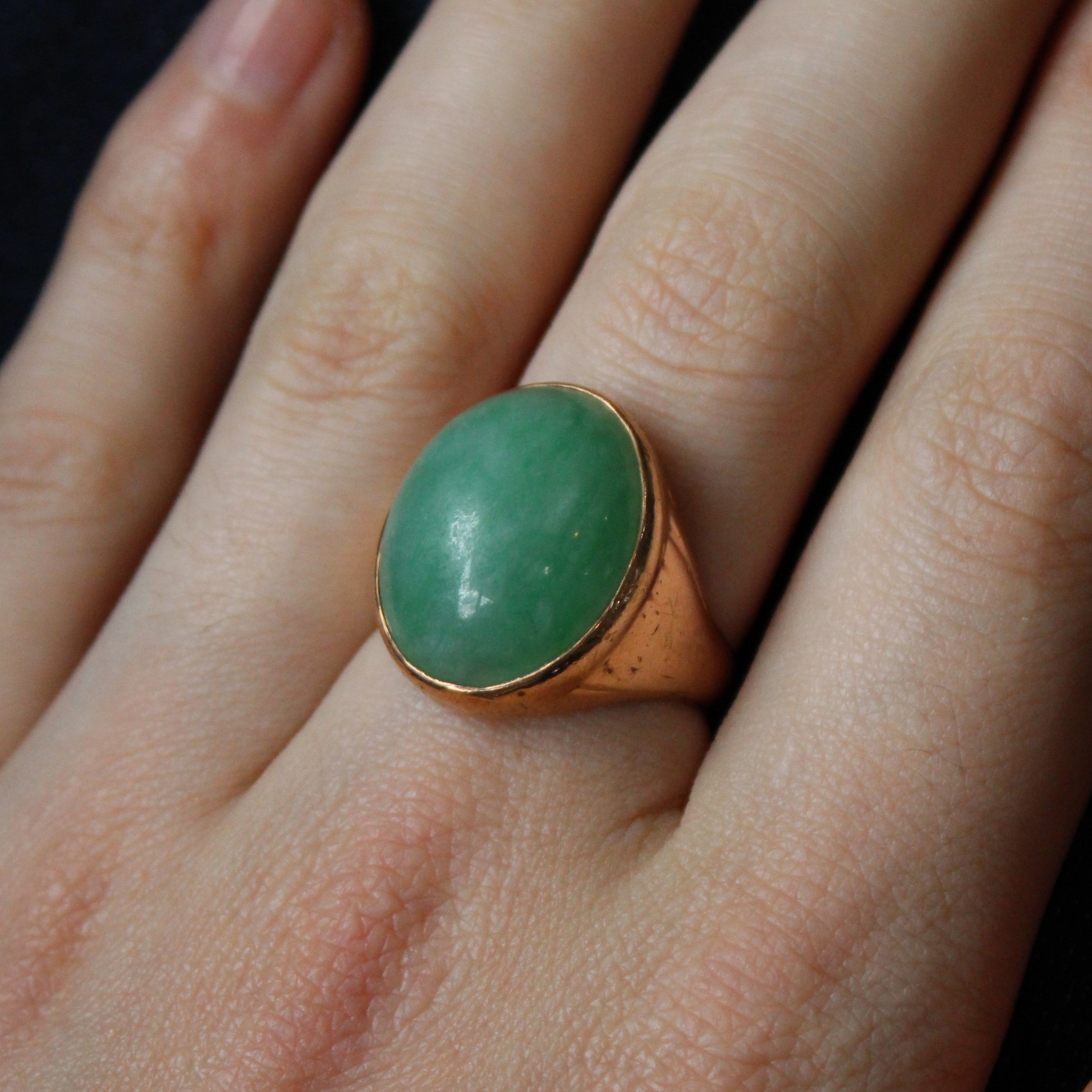 Jadeite Cocktail Ring | 23.70ct | SZ 9.5 |