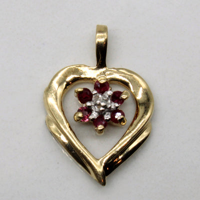 Ruby Heart Pendant | 0.04ctw |