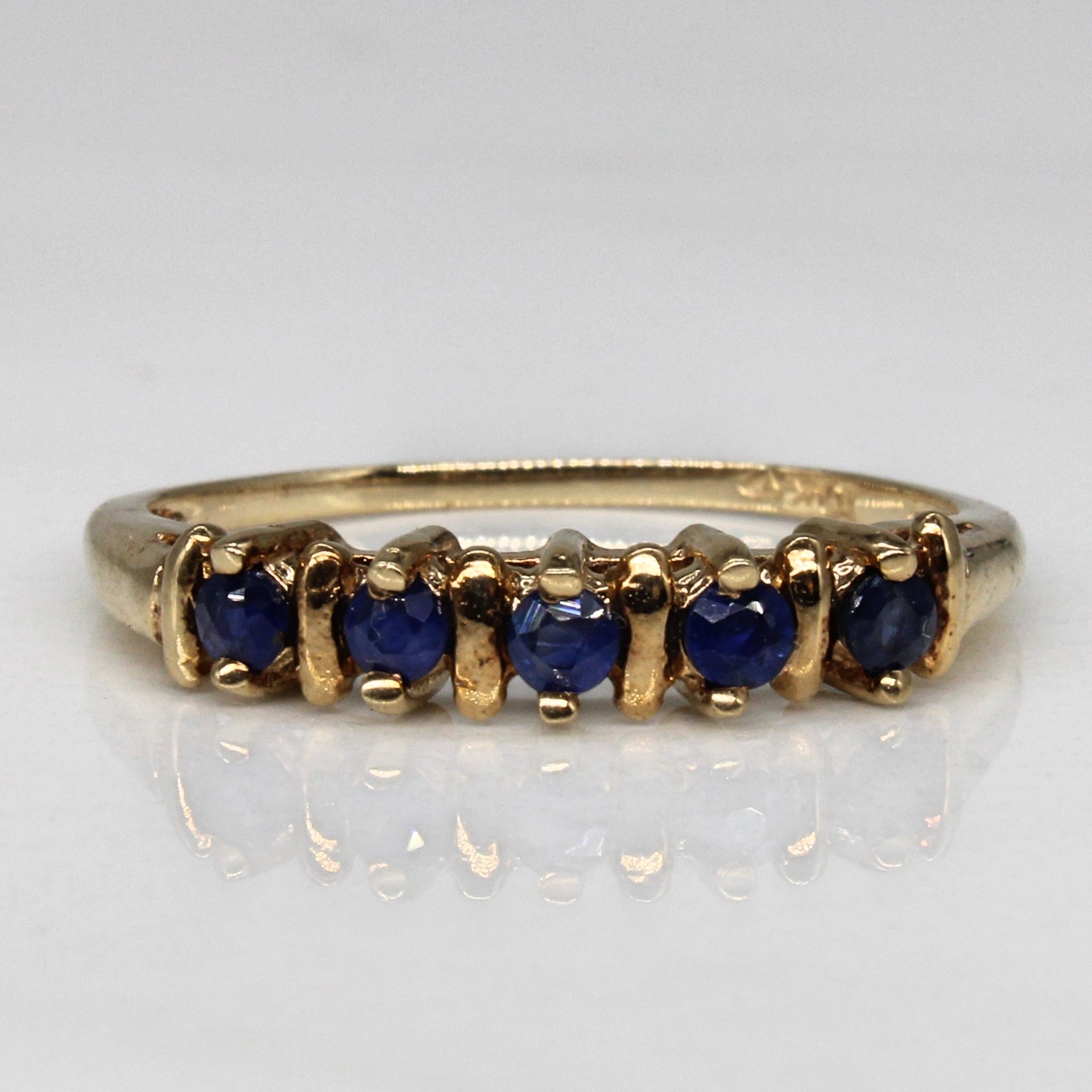 Sapphire Five Stone Ring | 0.30ctw | SZ 7 |