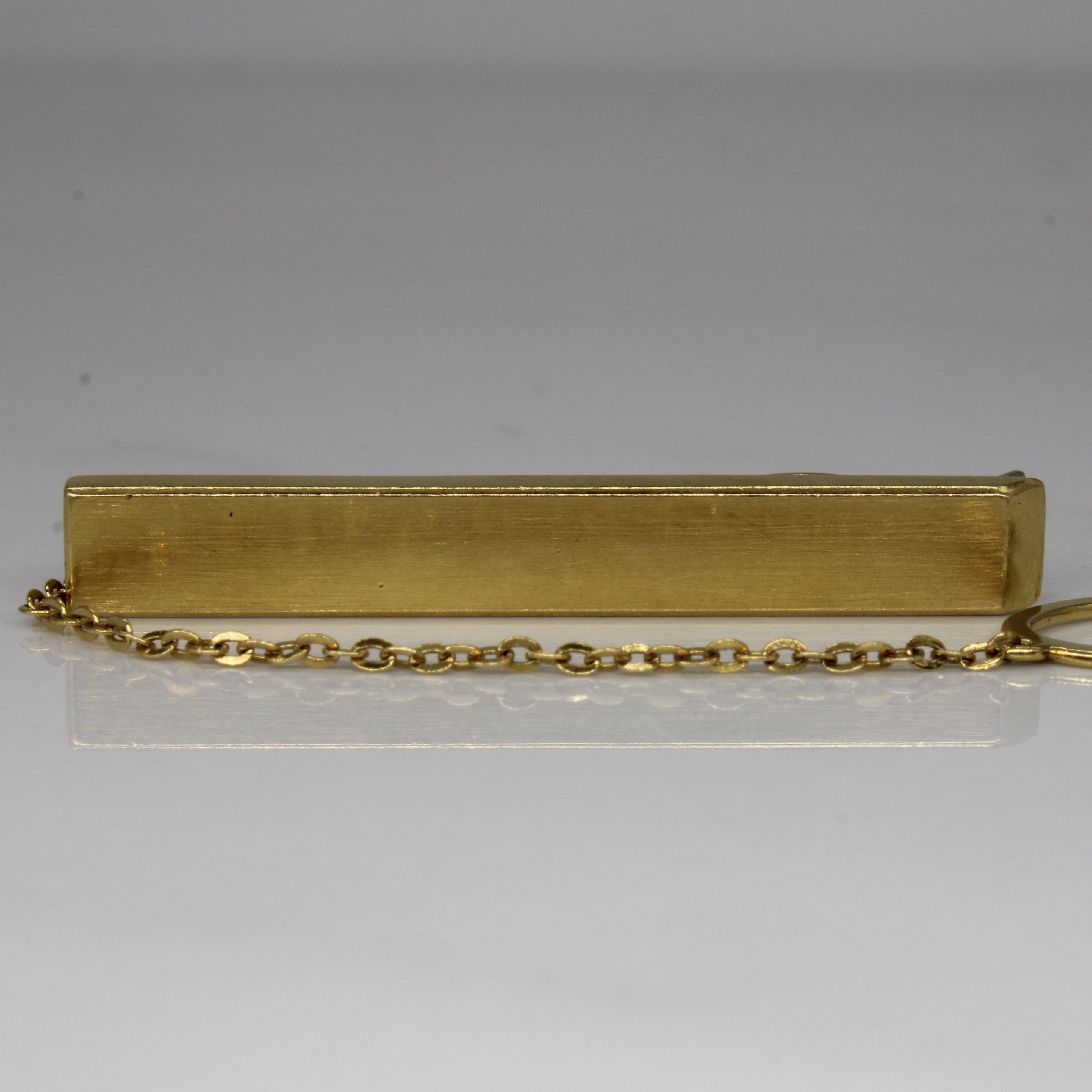 Cavelti' Yellow Gold Tie Clip |