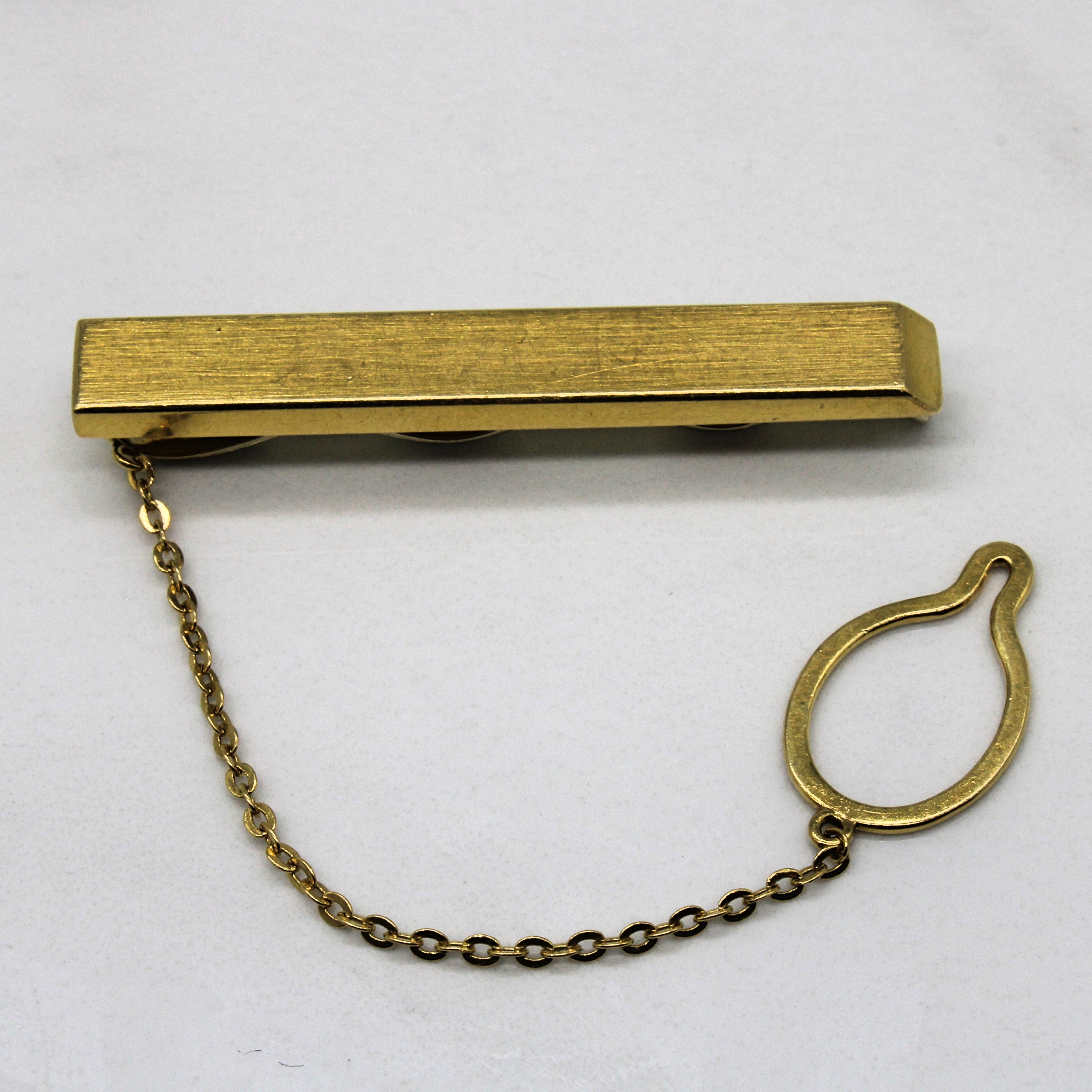 Cavelti' Yellow Gold Tie Clip |