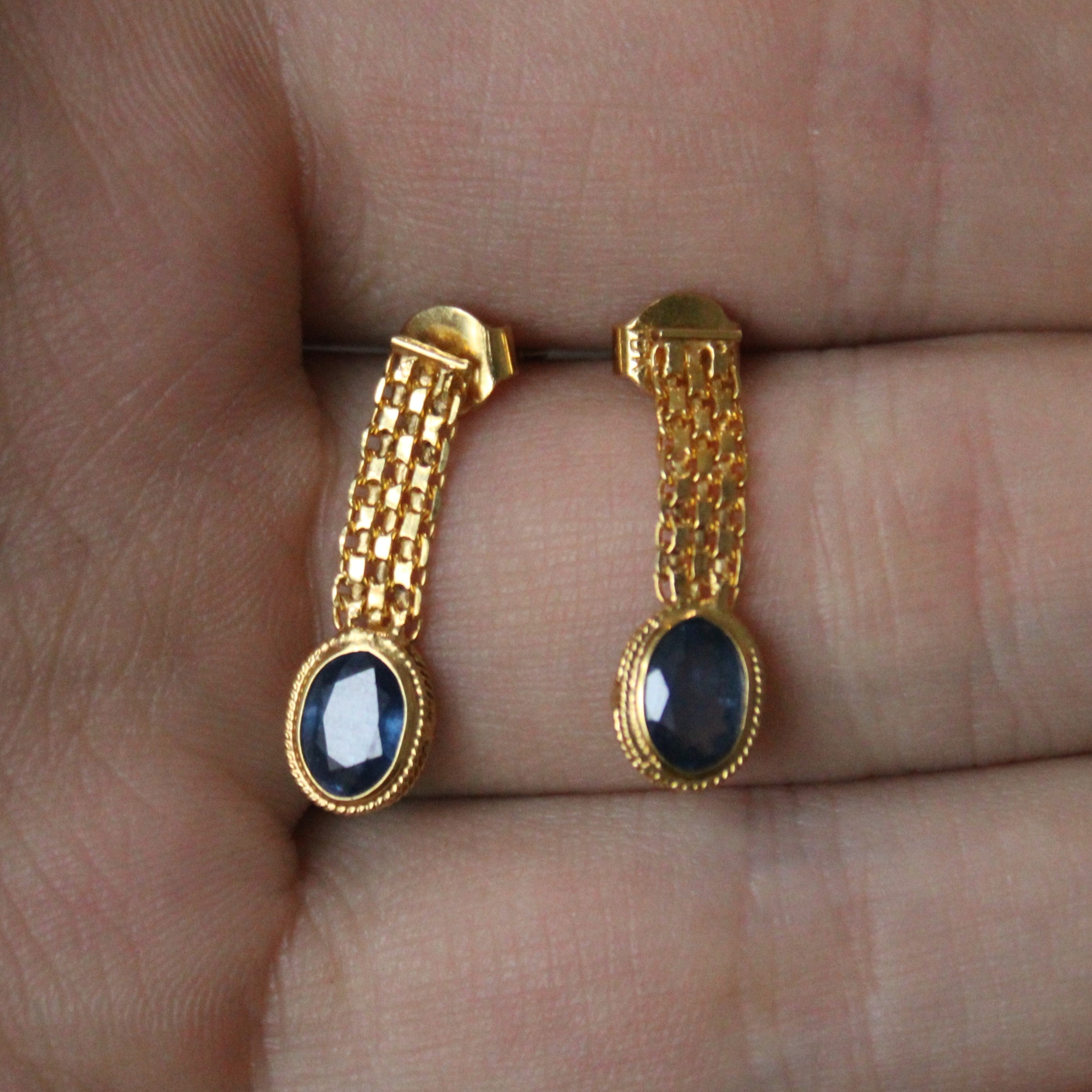 Sapphire Drop Earrings | 1.50ctw |