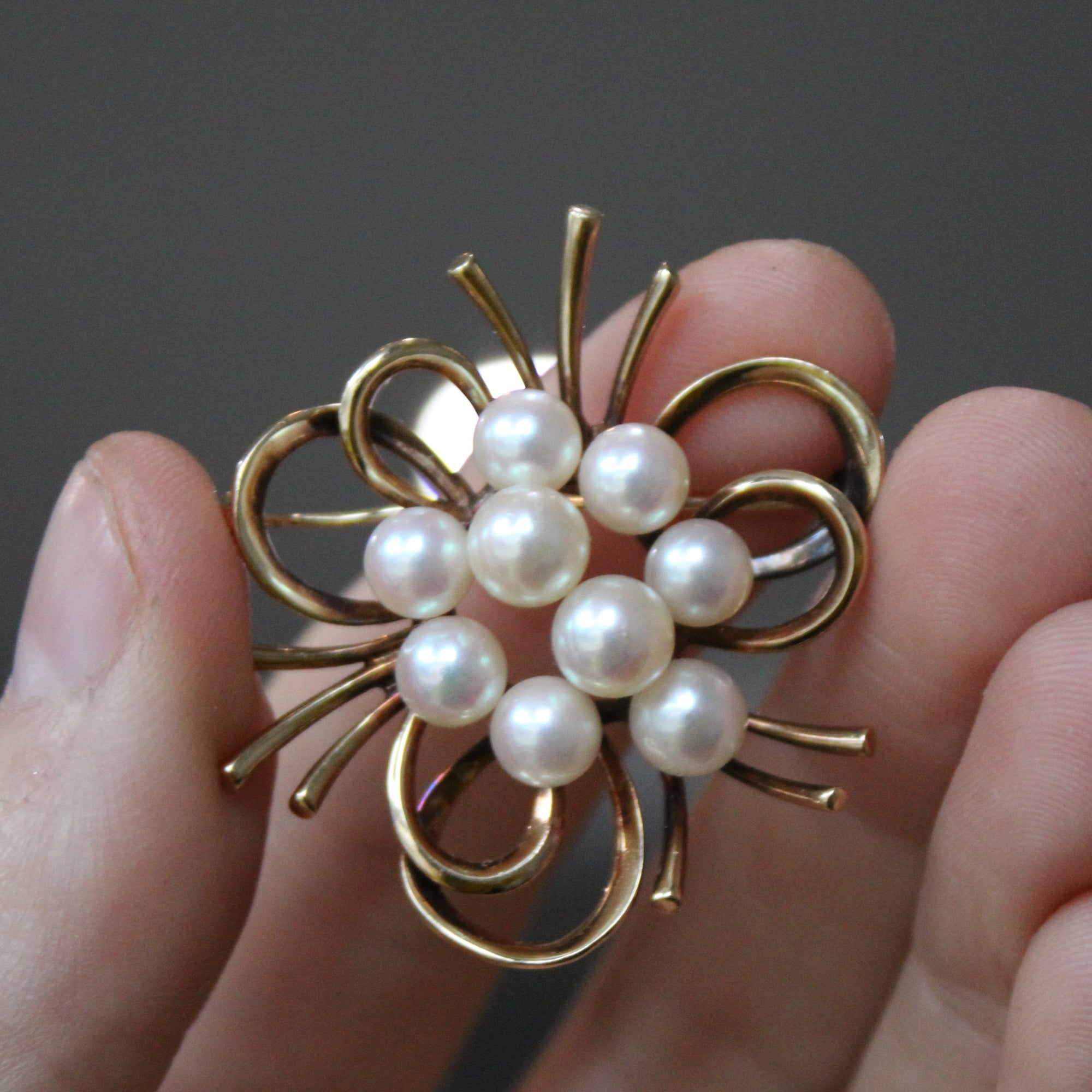 Mikimoto' Vintage Pearl Brooch