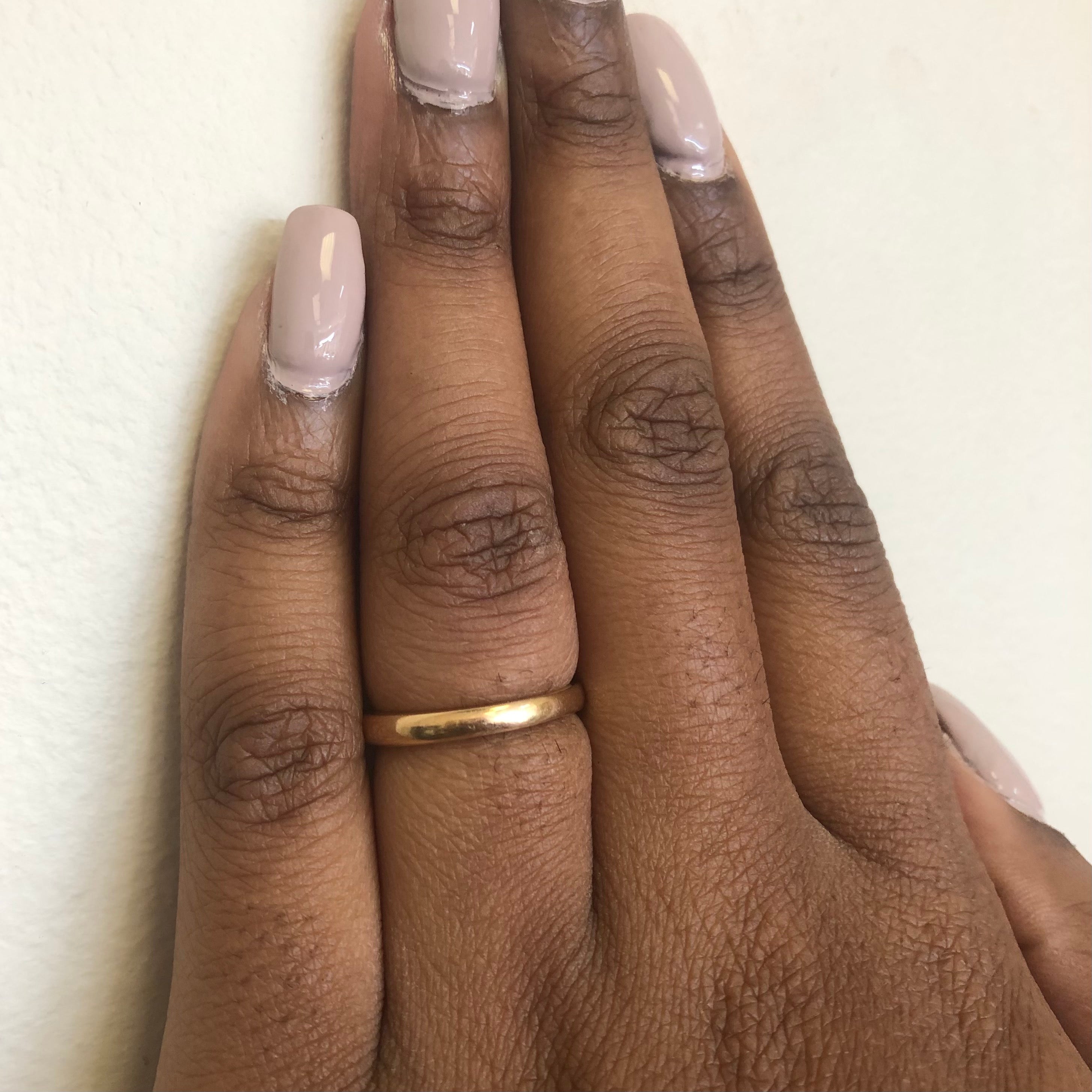 Flat Back Yellow Gold Band | SZ 8.25 |