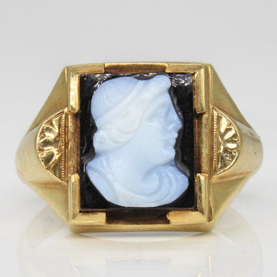 Onyx Cameo Ring | 3.65ct | SZ 10.5 |