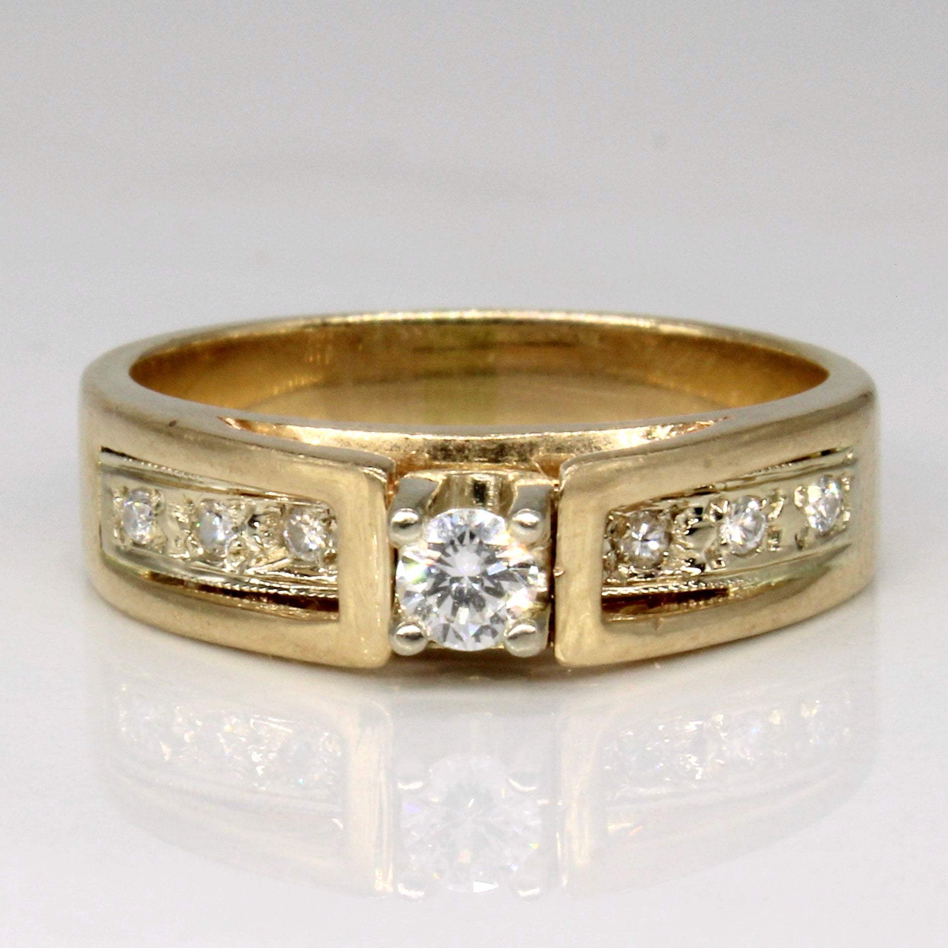 High Set Diamond Ring | 0.16ctw | SZ 7 |