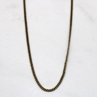 10k Yellow Gold Cuban Link Chain | 19