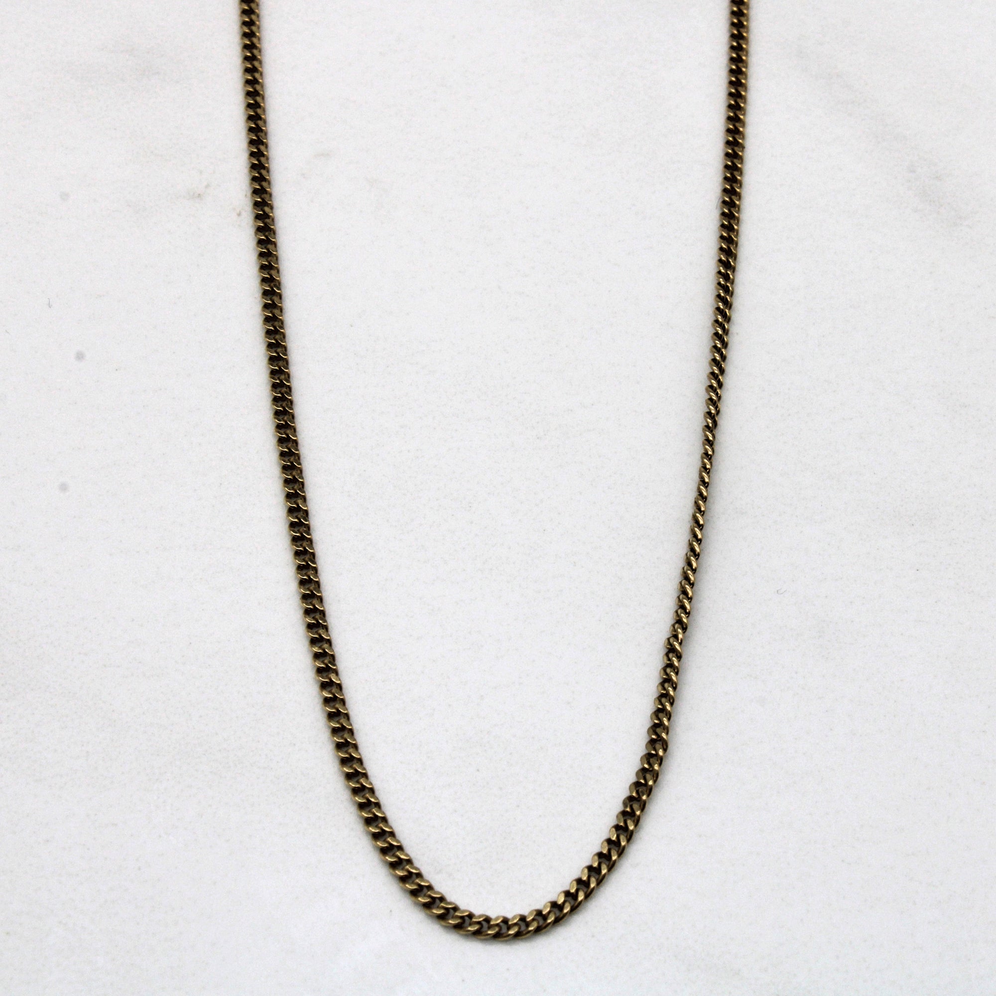 10k Yellow Gold Cuban Link Chain | 19