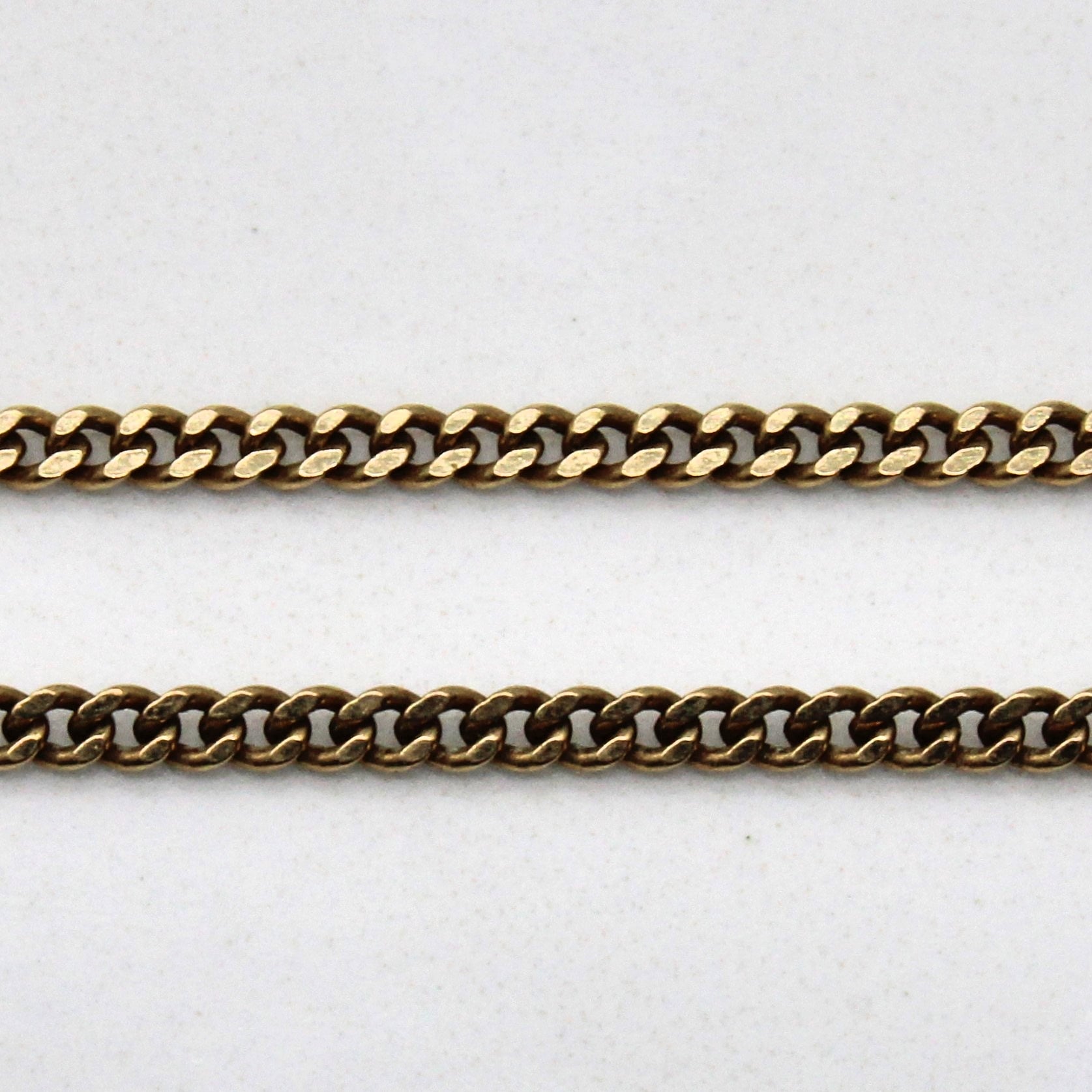 10k Yellow Gold Cuban Link Chain | 19