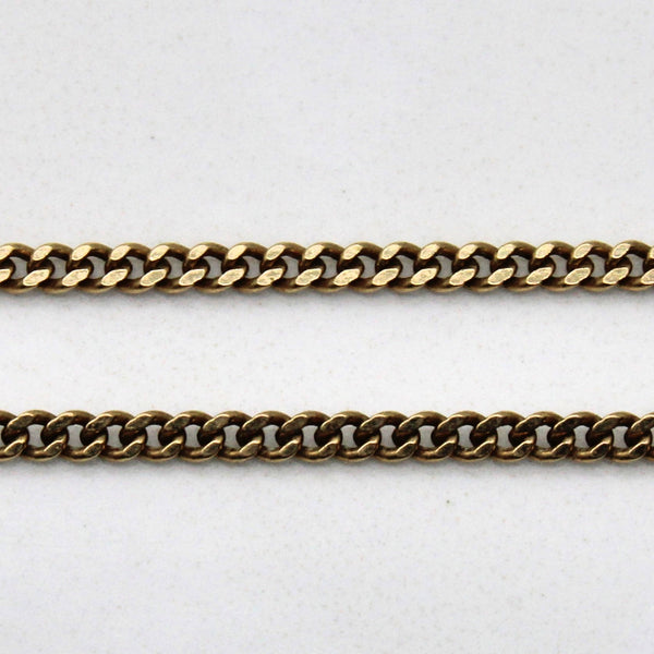 10k Yellow Gold Cuban Link Chain | 19