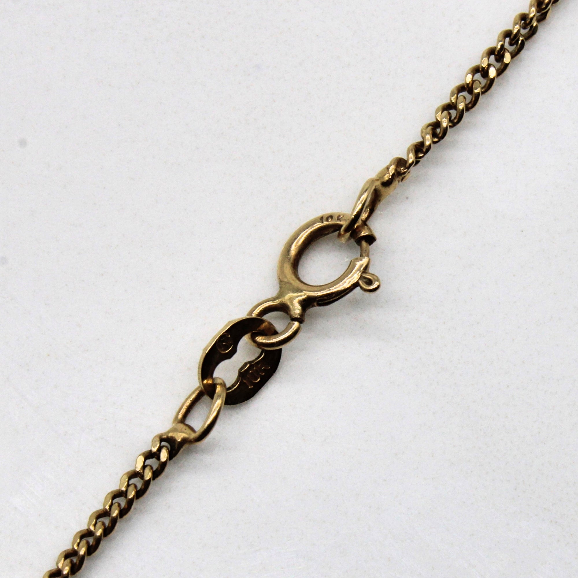 10k Yellow Gold Cuban Link Chain | 19