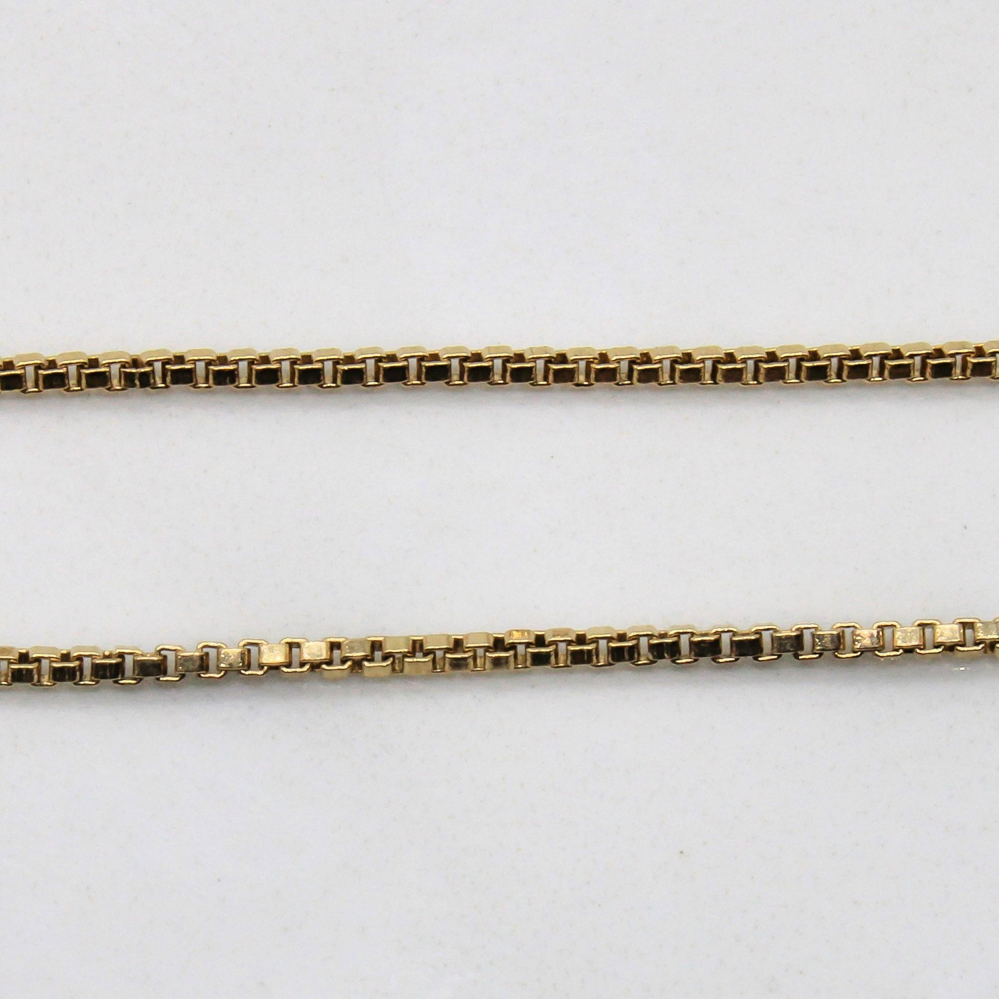 14k Yellow Gold Box Chain | 18" |