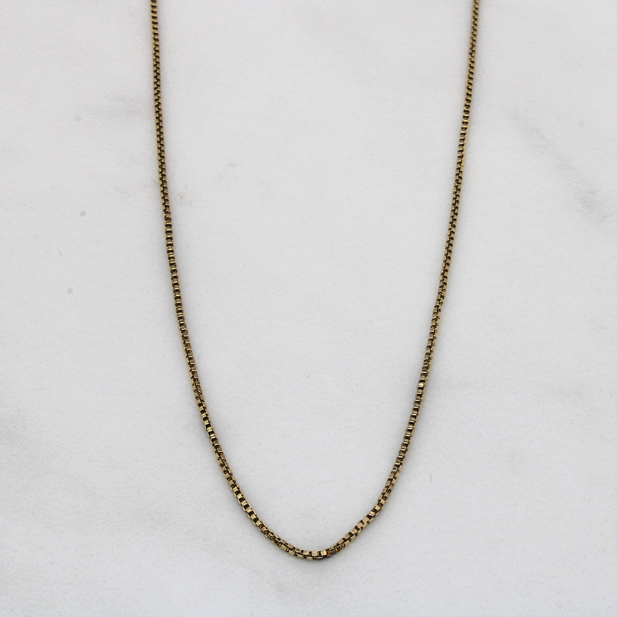 14k Yellow Gold Box Chain | 18