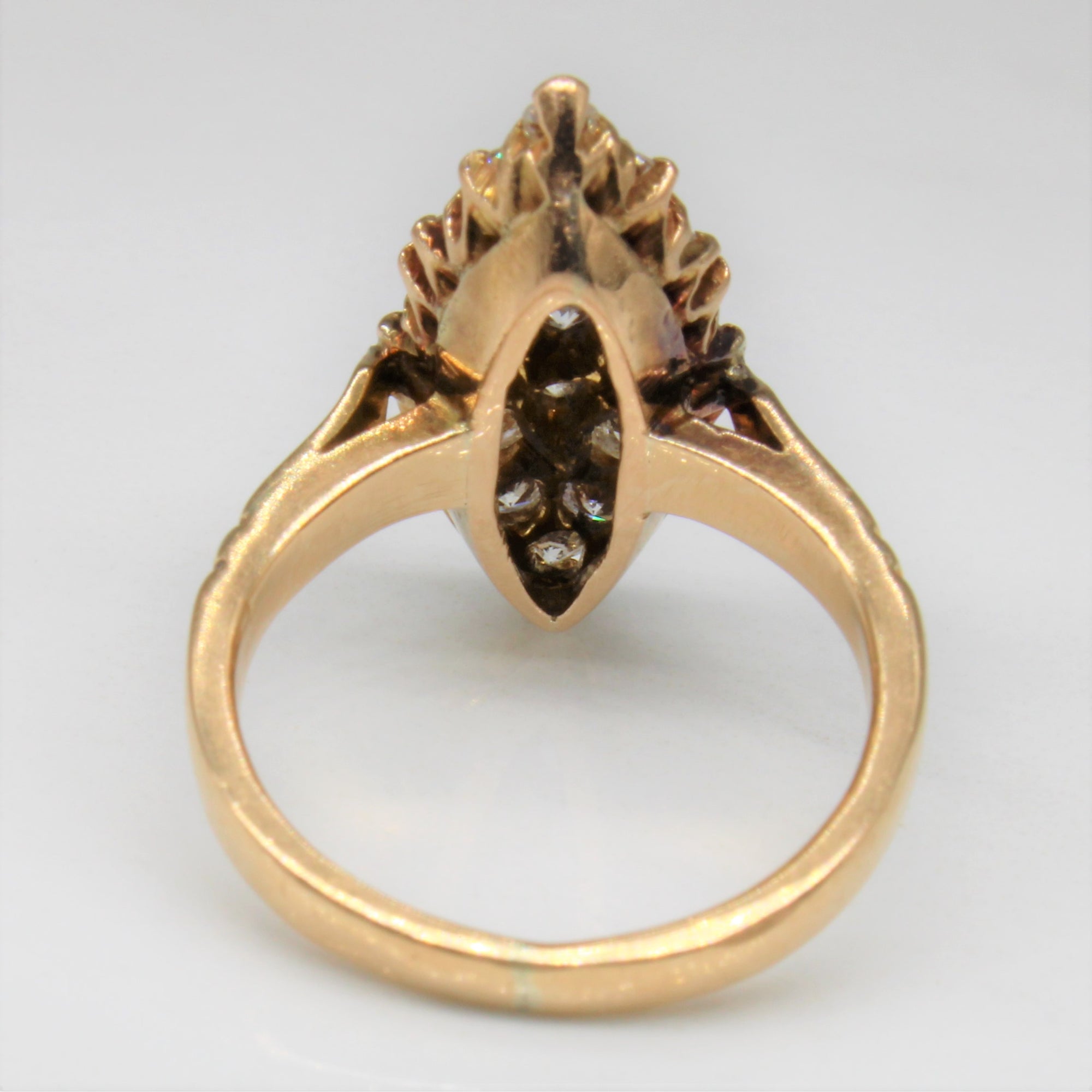 1890s Diamond Navette Ring | 1.30ctw | SZ 5.5 |