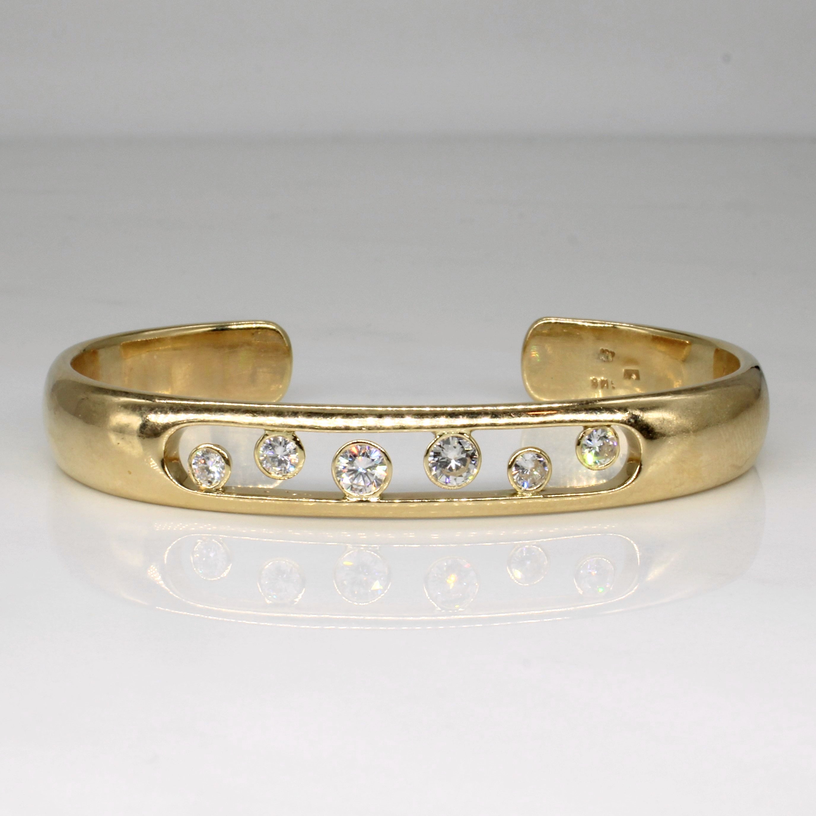 Manchette Constellation Diamant Flottant | 0,76 ct | 5,5" | 