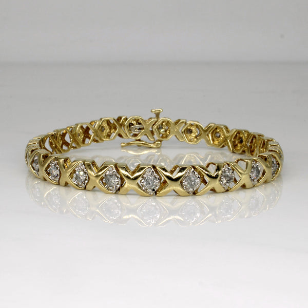 Diamond XO Bracelet | 1.44ctw | 7