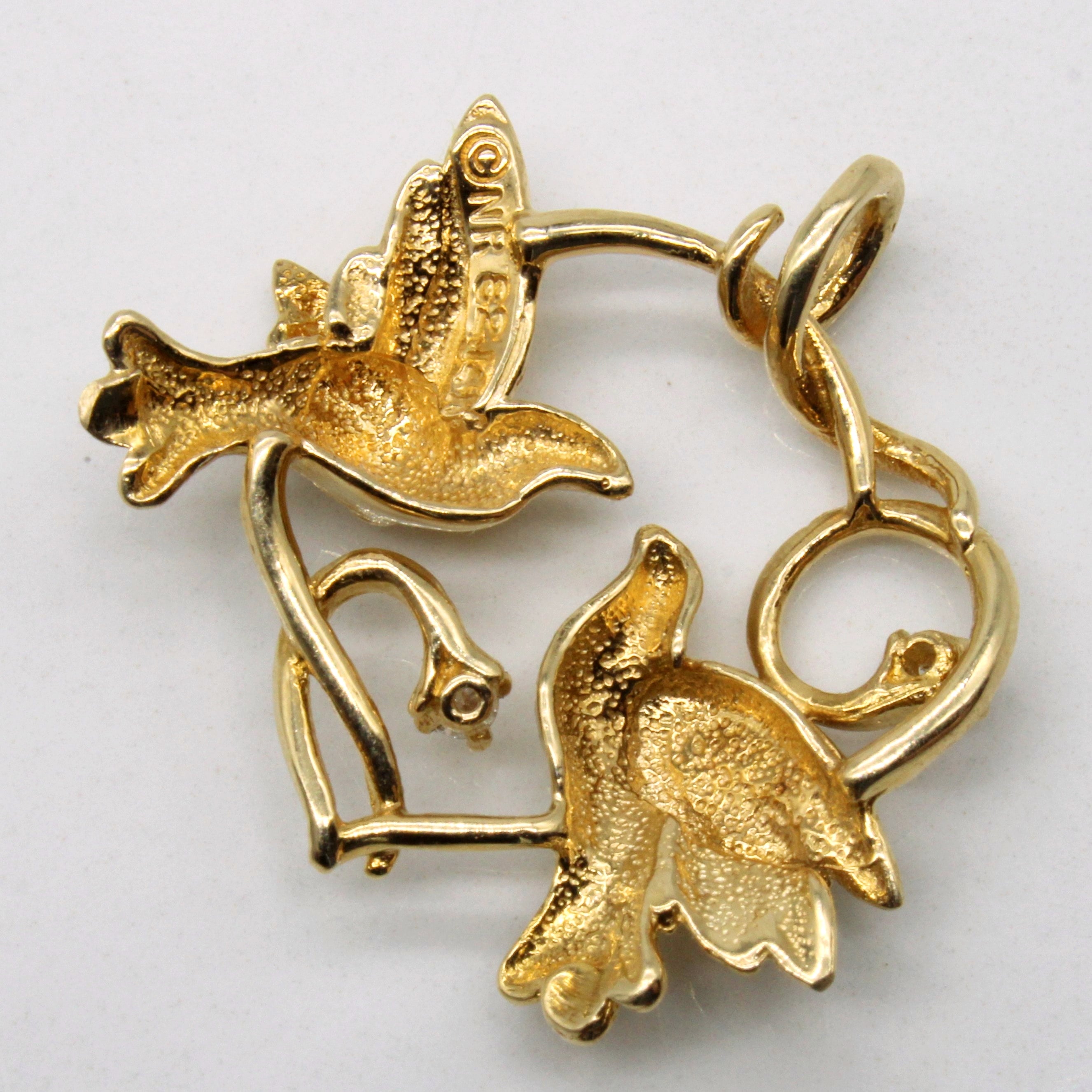Diamond Love Bird Pendant | 0.05ctw |