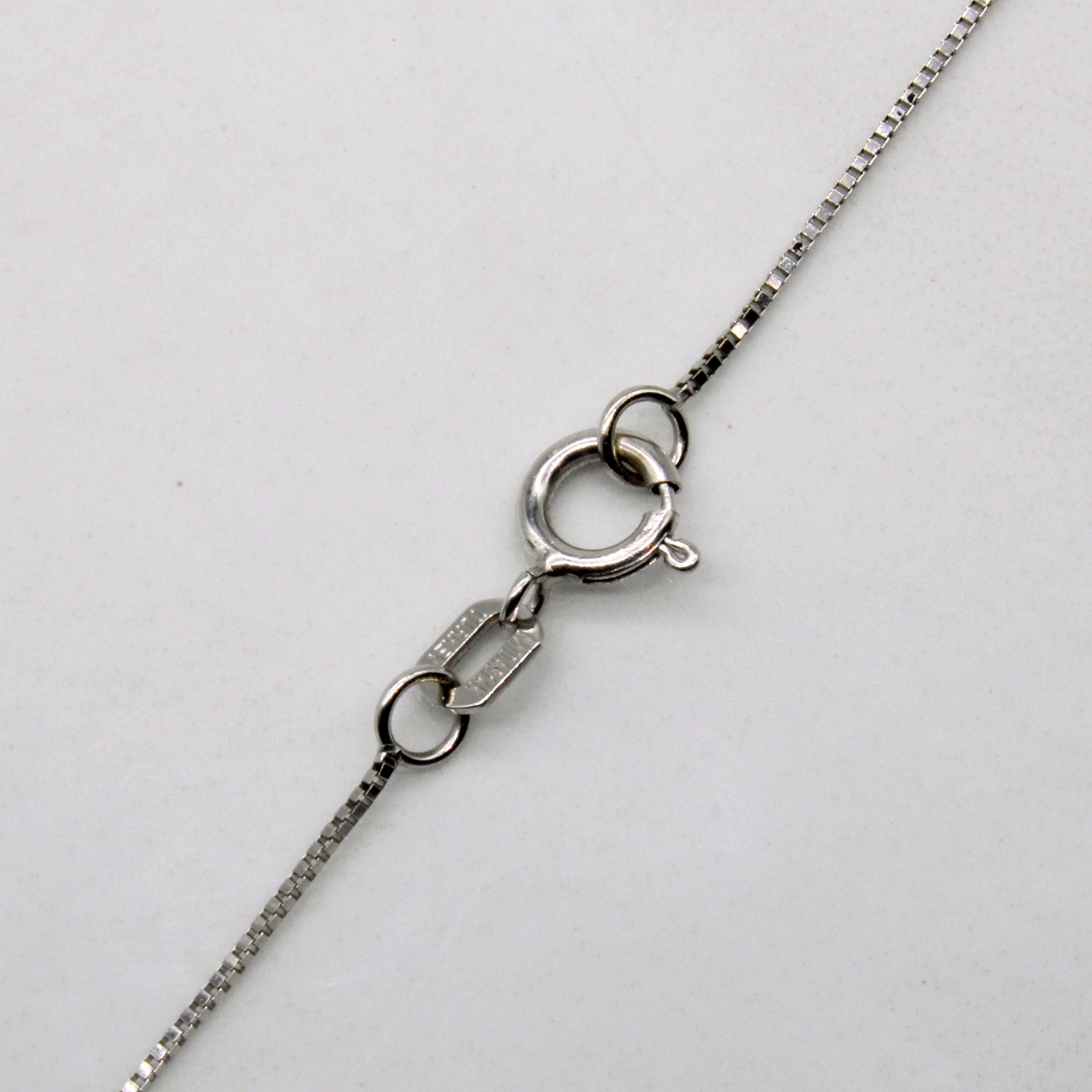 Diamond Swirl Necklace | 0.30ctw | 19" |