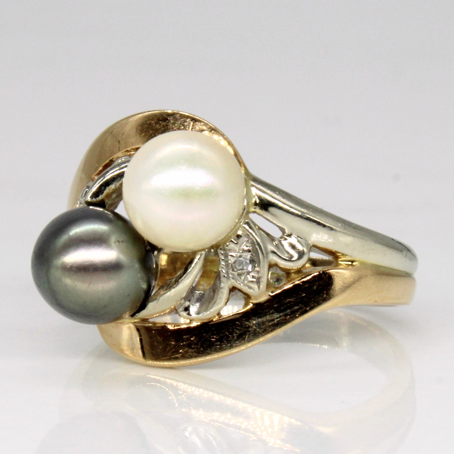 Diamond & Pearl Ring | 0.02ctw | SZ 7 |