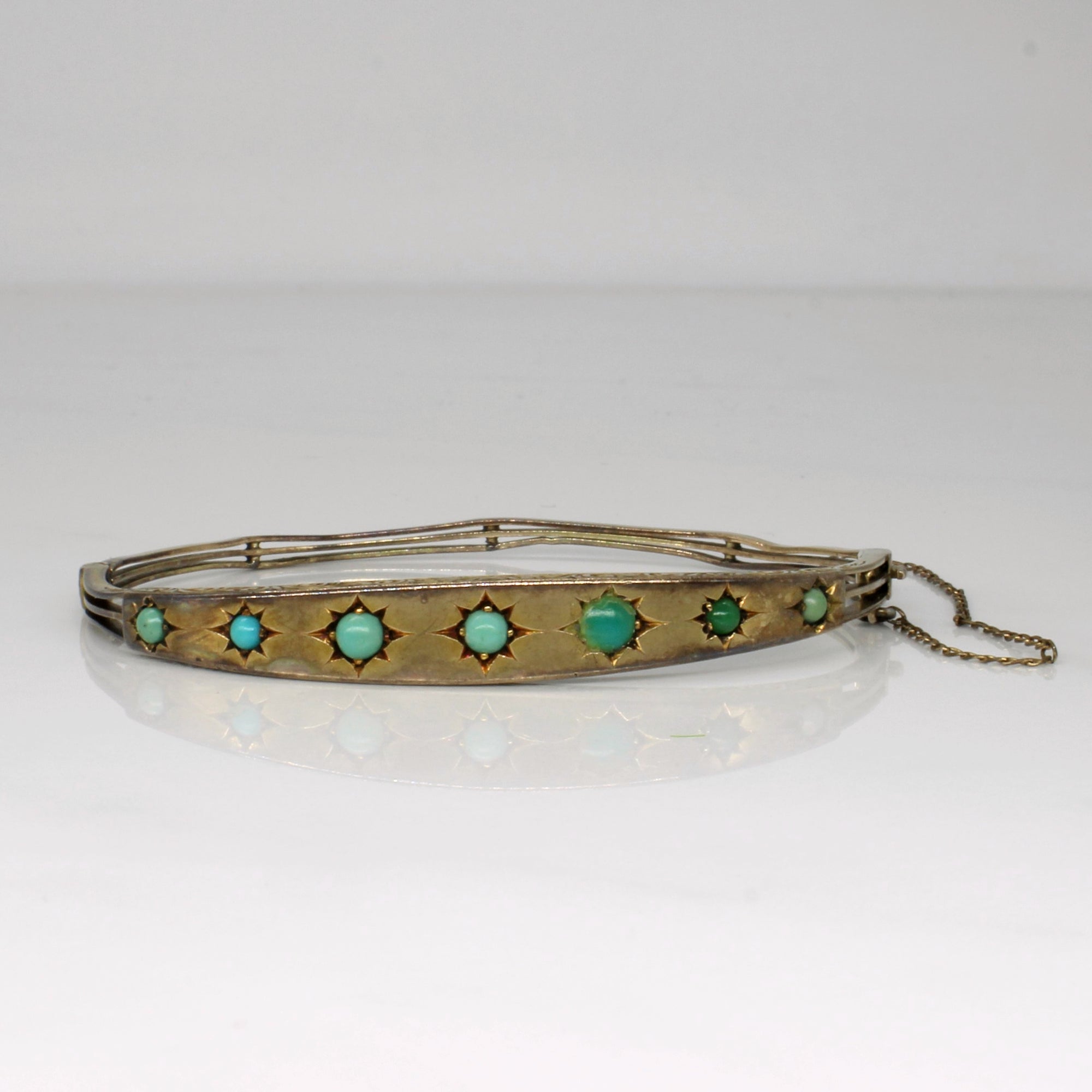 Ornate Turquoise Bracelet | 0.70ctw | 7.5
