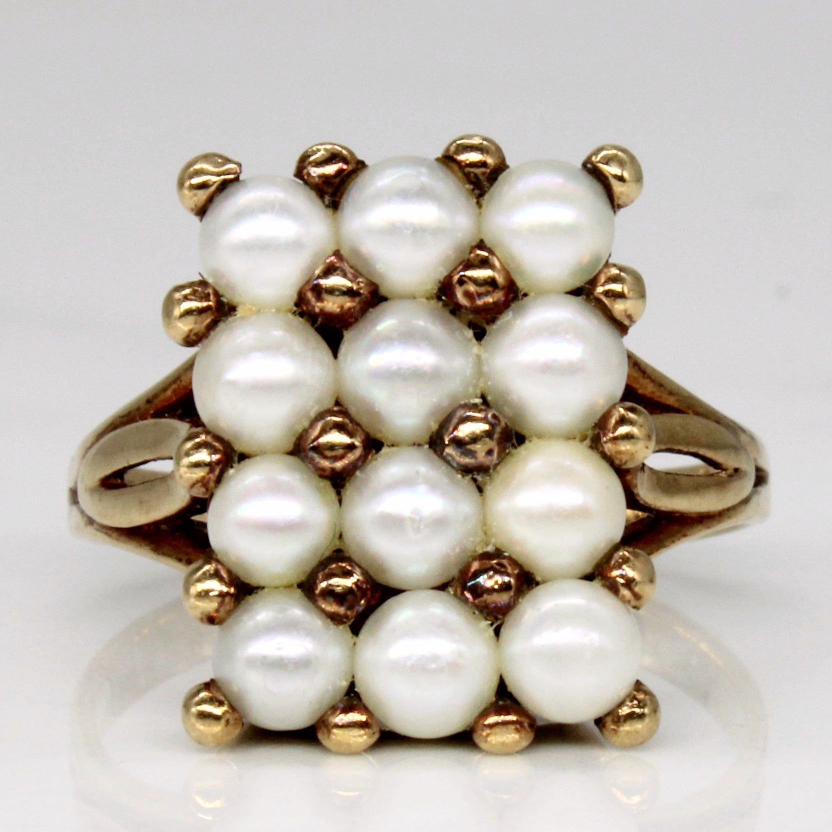 Pearl Cluster Cocktail Ring | SZ 7.25 |