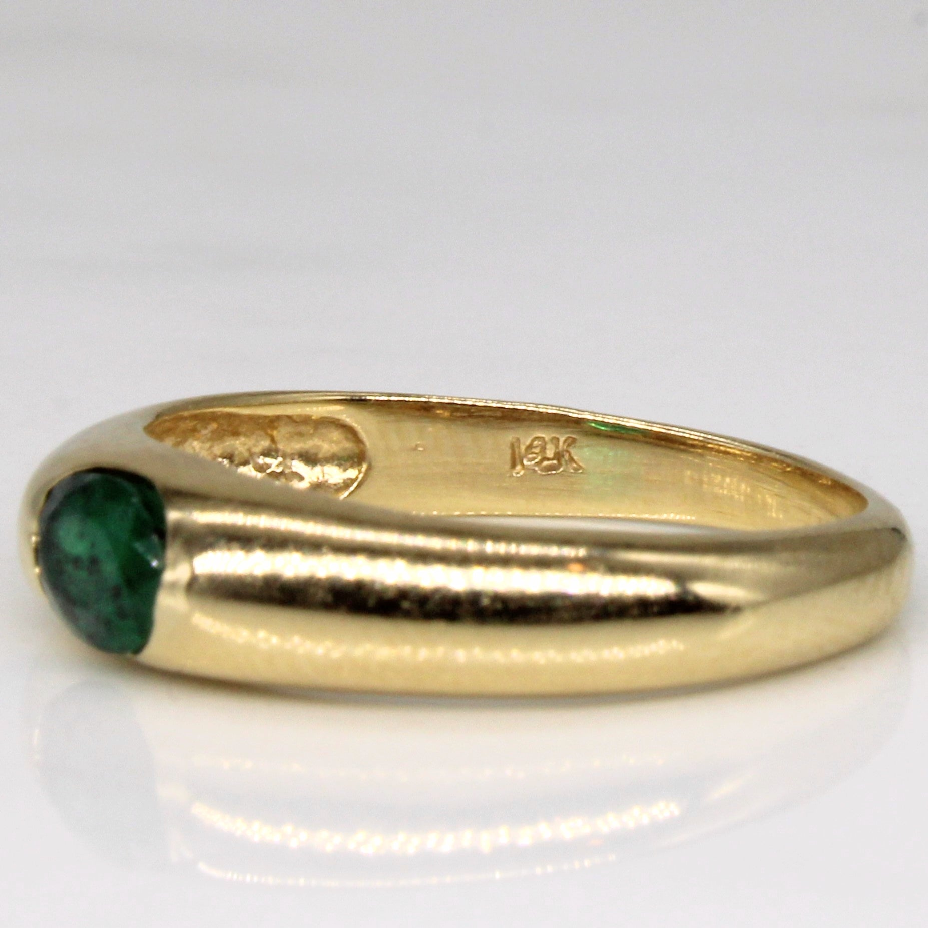 Emerald Flush Set Ring | 0.40ct | SZ 6 |