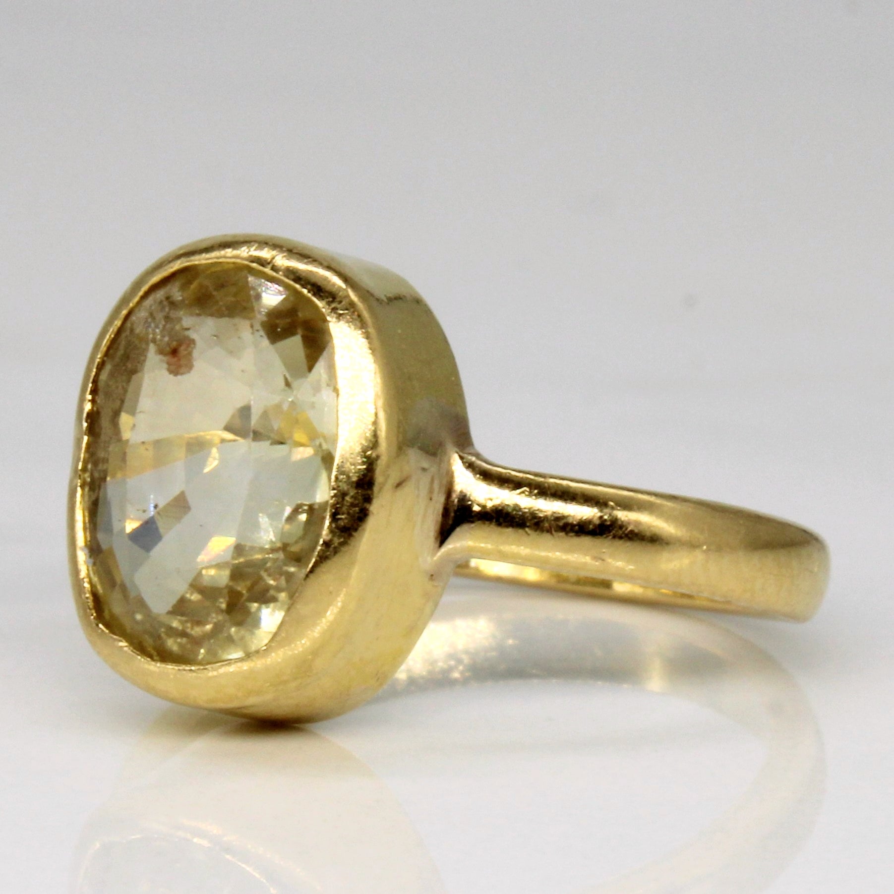 Yellow Sapphire Cocktail Ring | 5.80ct | SZ 6.5 |