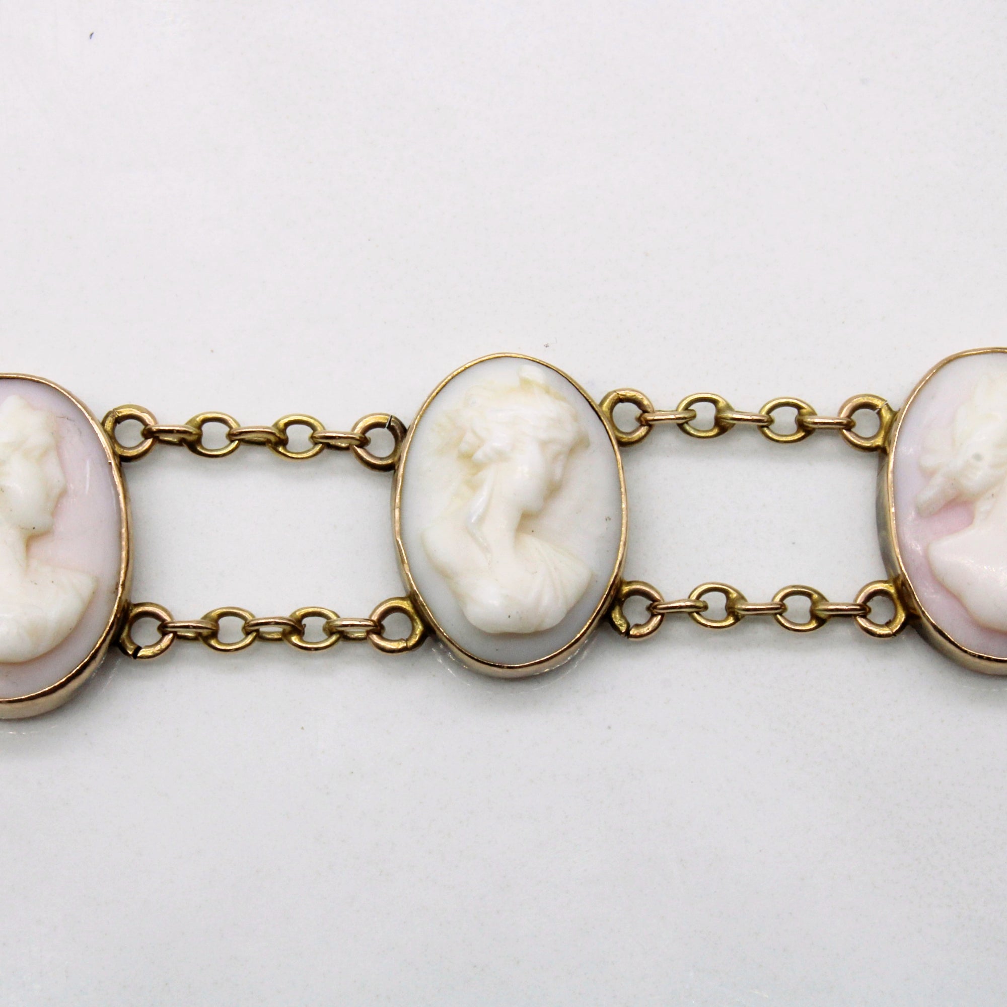 Celluloid Cameo Bracelet | 11.00ctw | 7