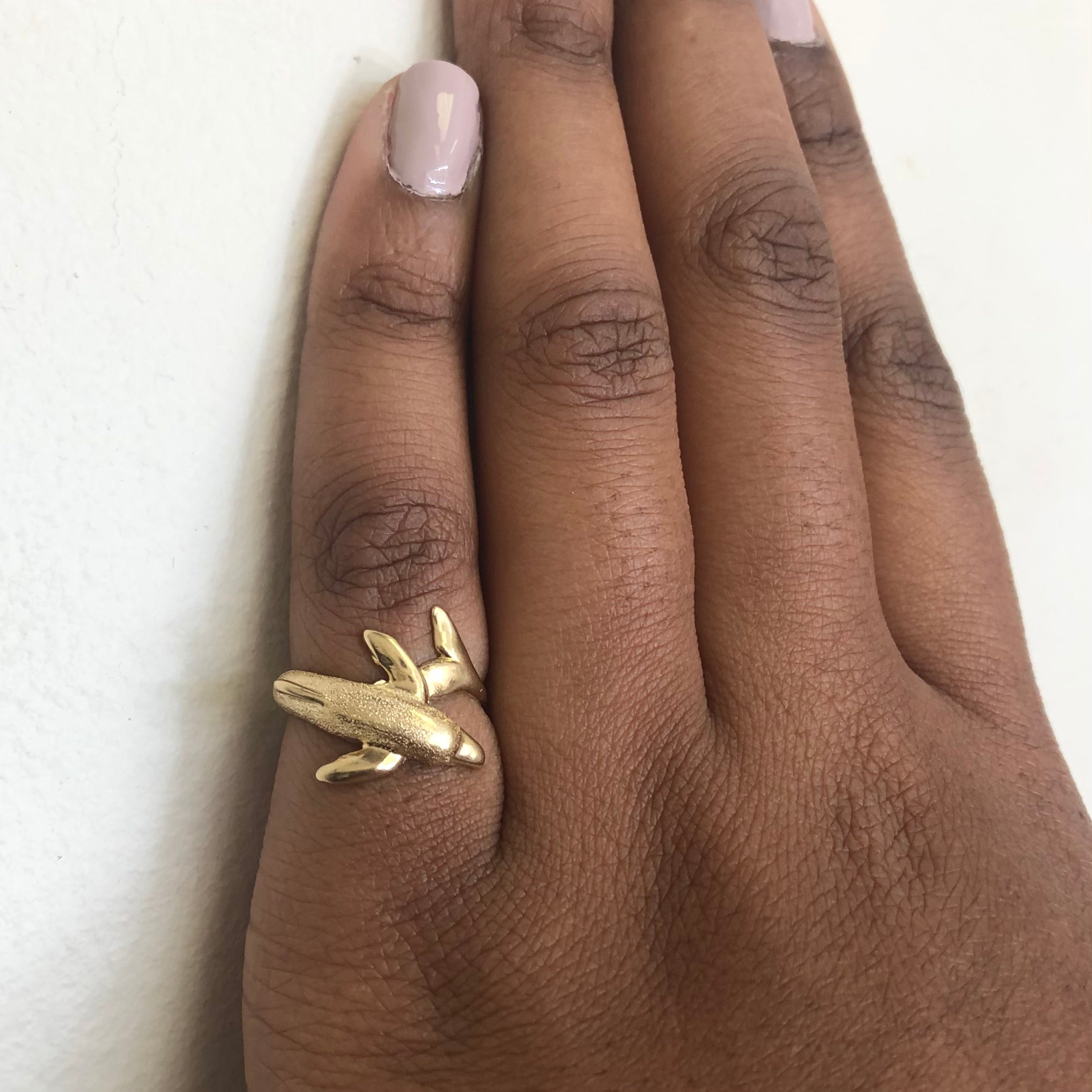Textured Dolphin Bypass Ring | SZ 5.75 |