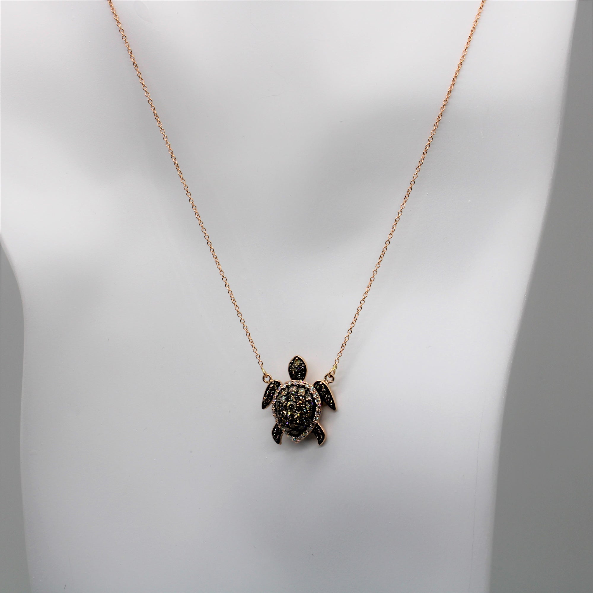 'Le Vian' Diamond Turtle Pendant Necklace | 1.26ctw | 18