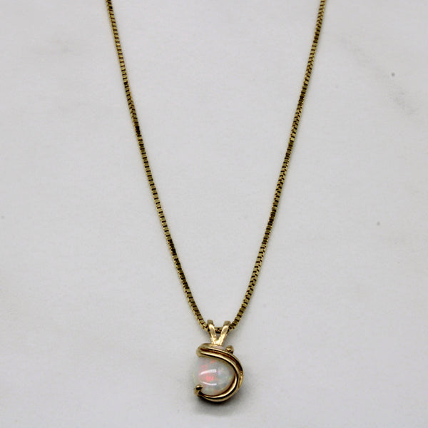 Opal Pendant Necklace | 0.65ct | 15