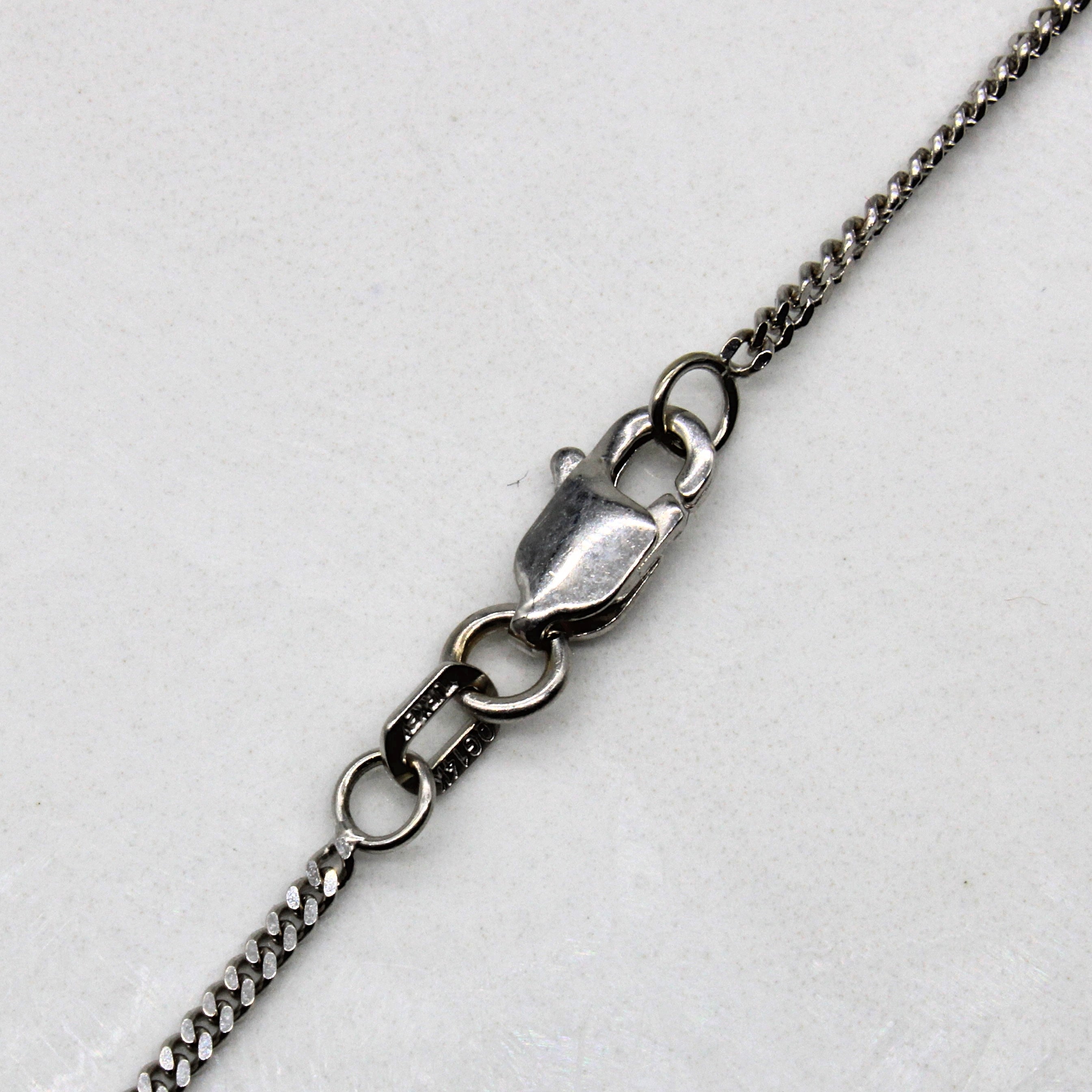 Twisted Diamond Grid Cluster Necklace | 0.13ctw | 18" |