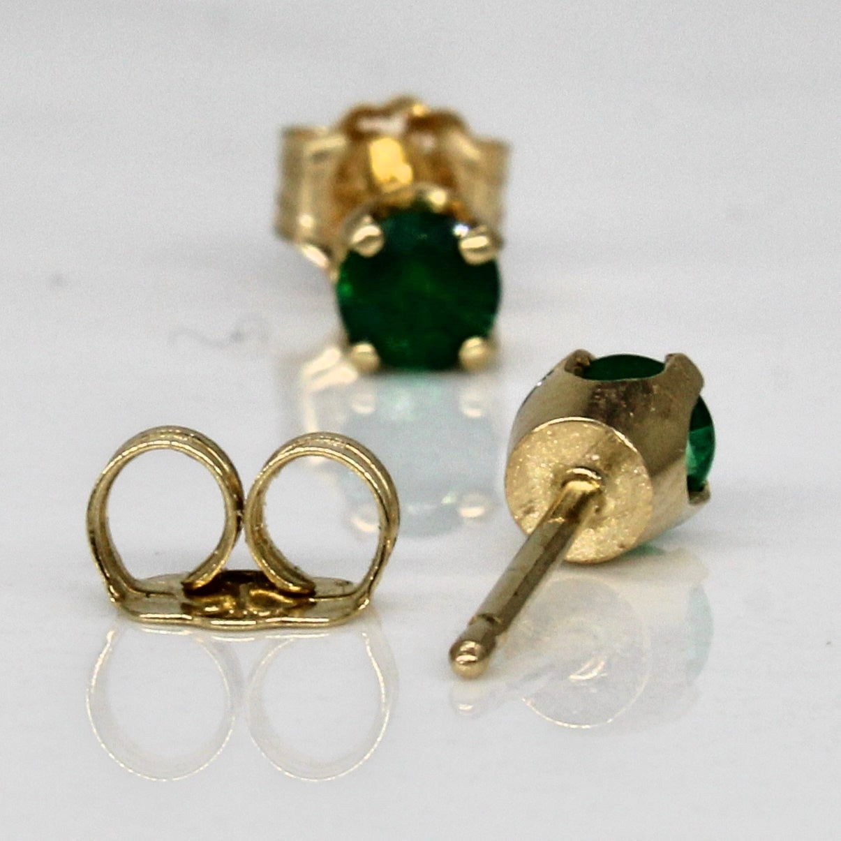 Emerald Stud Earrings | 0.22ctw |