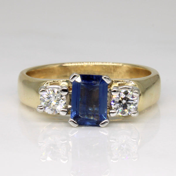 Sapphire & Diamond Three Stone Ring | 1.08ct, 0.36ctw | SZ 9 |