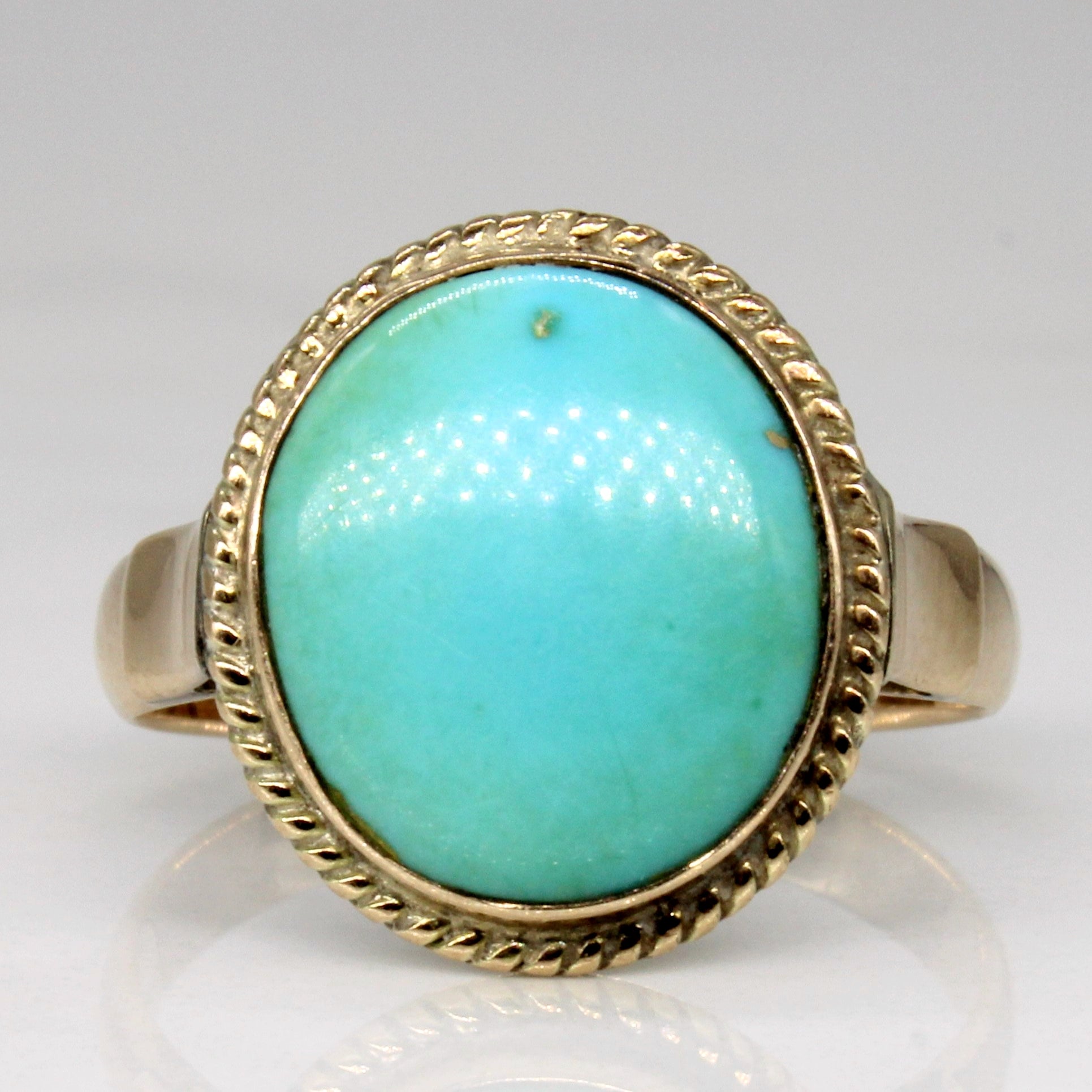 Turquoise Cocktail Ring | 3.15ct | SZ 7.25 |