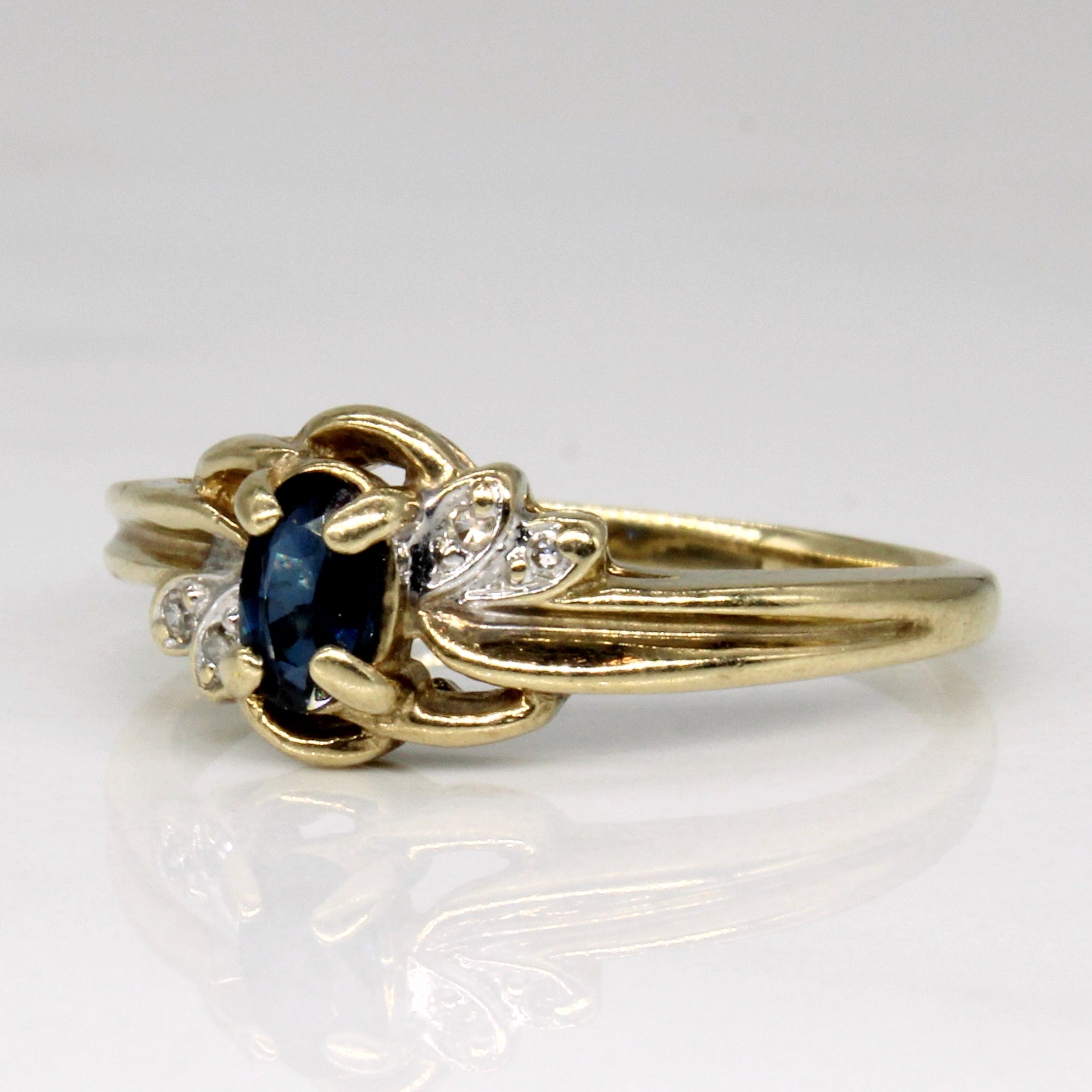 Sapphire & Diamond Ring | 0.17ct, 0.02ctw | SZ 6 |