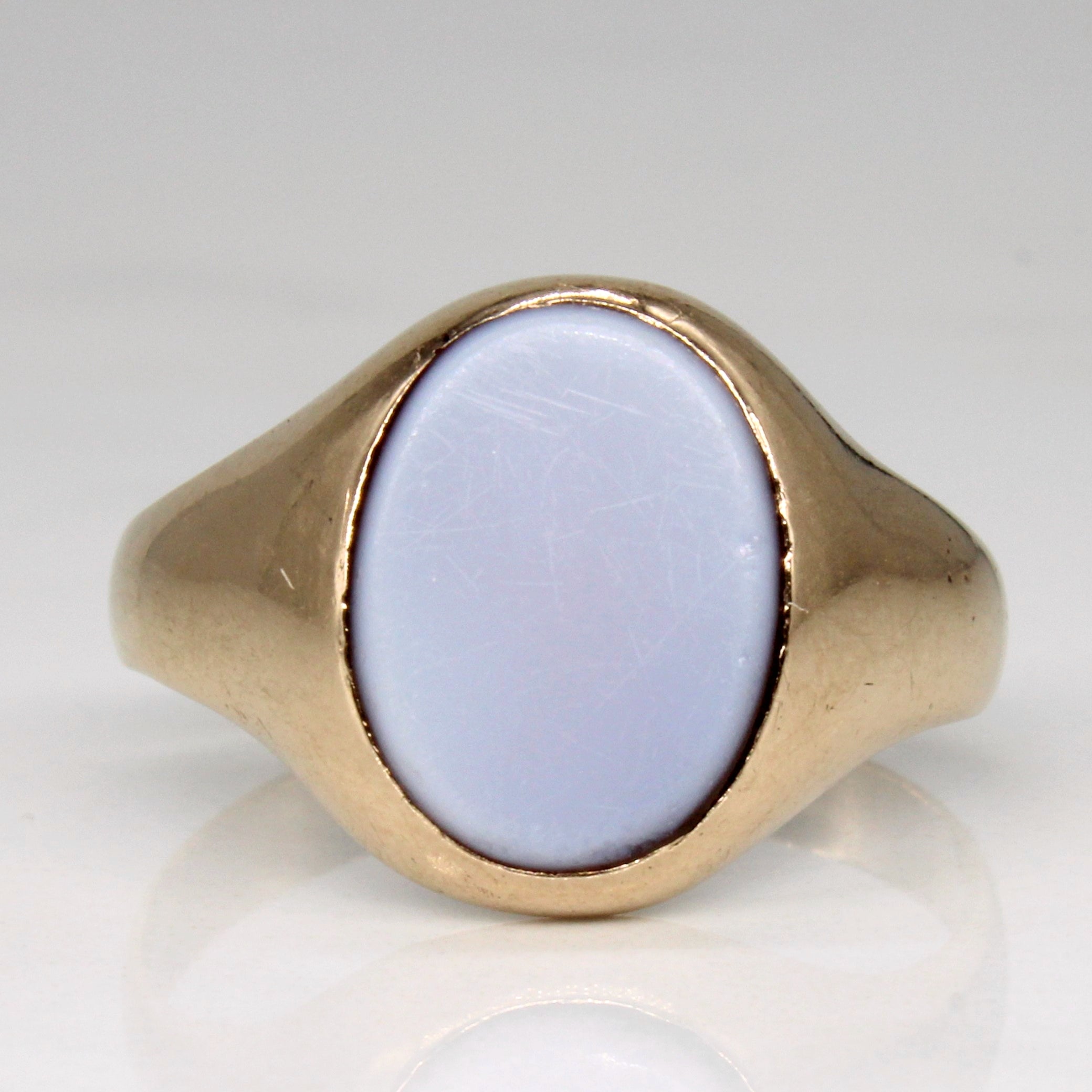 Flush Set Carnelian Ring | 1.95ct | SZ 8.25 |