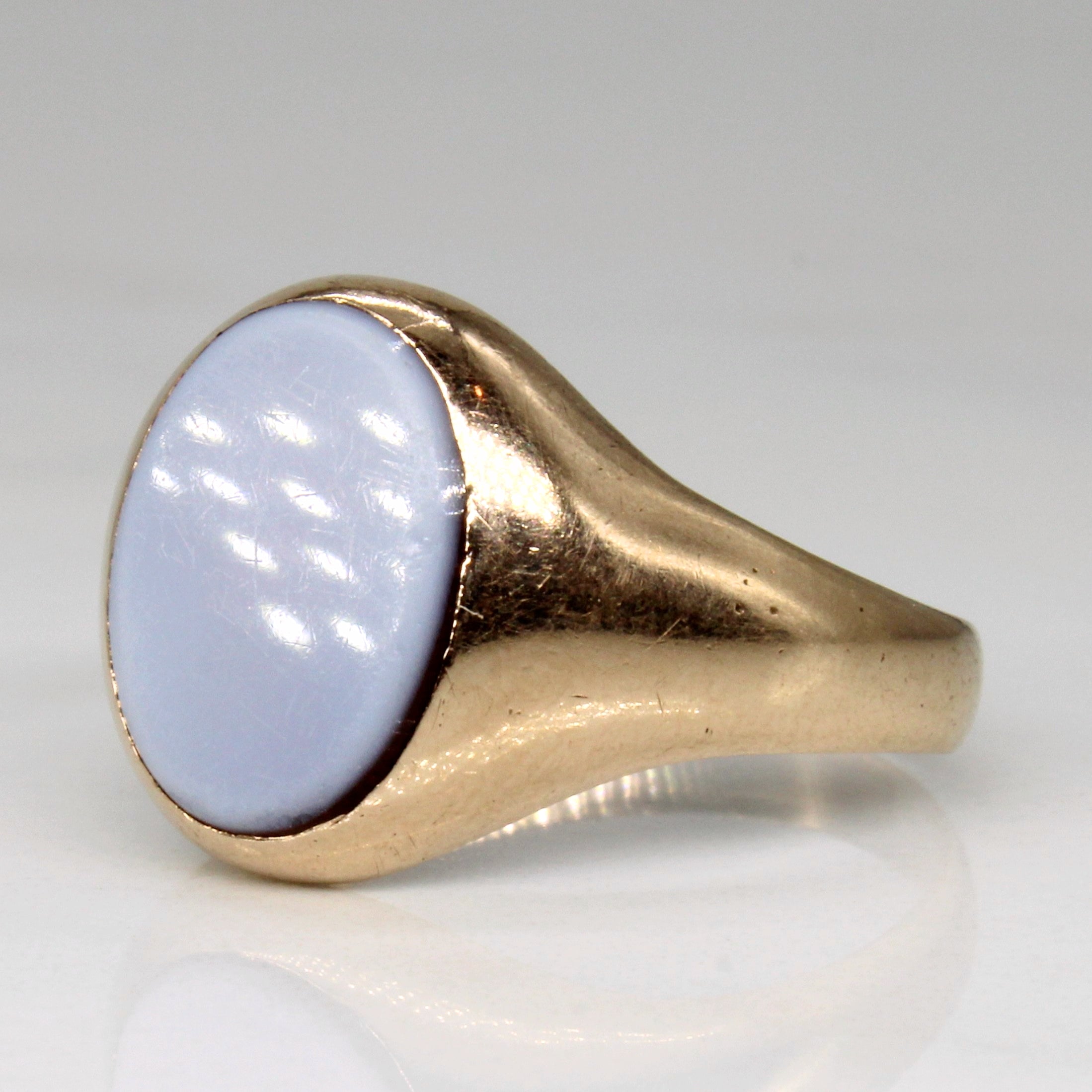 Flush Set Carnelian Ring | 1.95ct | SZ 8.25 |