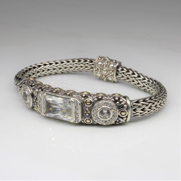 Topaz & Diamond Bracelet | 5.50ctw, 0.20ctw | 6