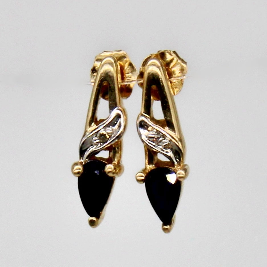 Sapphire & Diamond Pendant & Earrings Set | 1.15ctw, 0.01ctw |