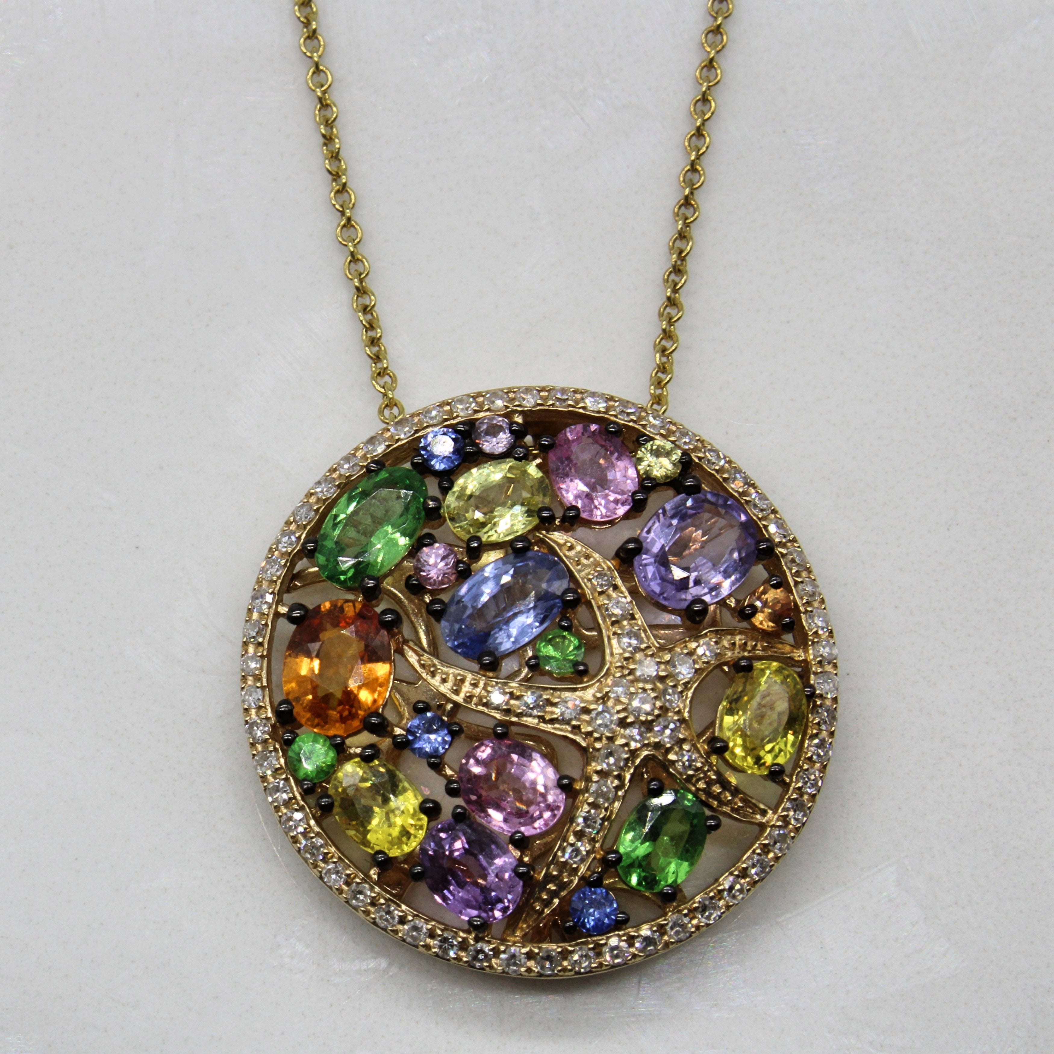 Effy' Seaside Multi Gem Necklace | 1.70ctw, 0.37ctw | 24" |