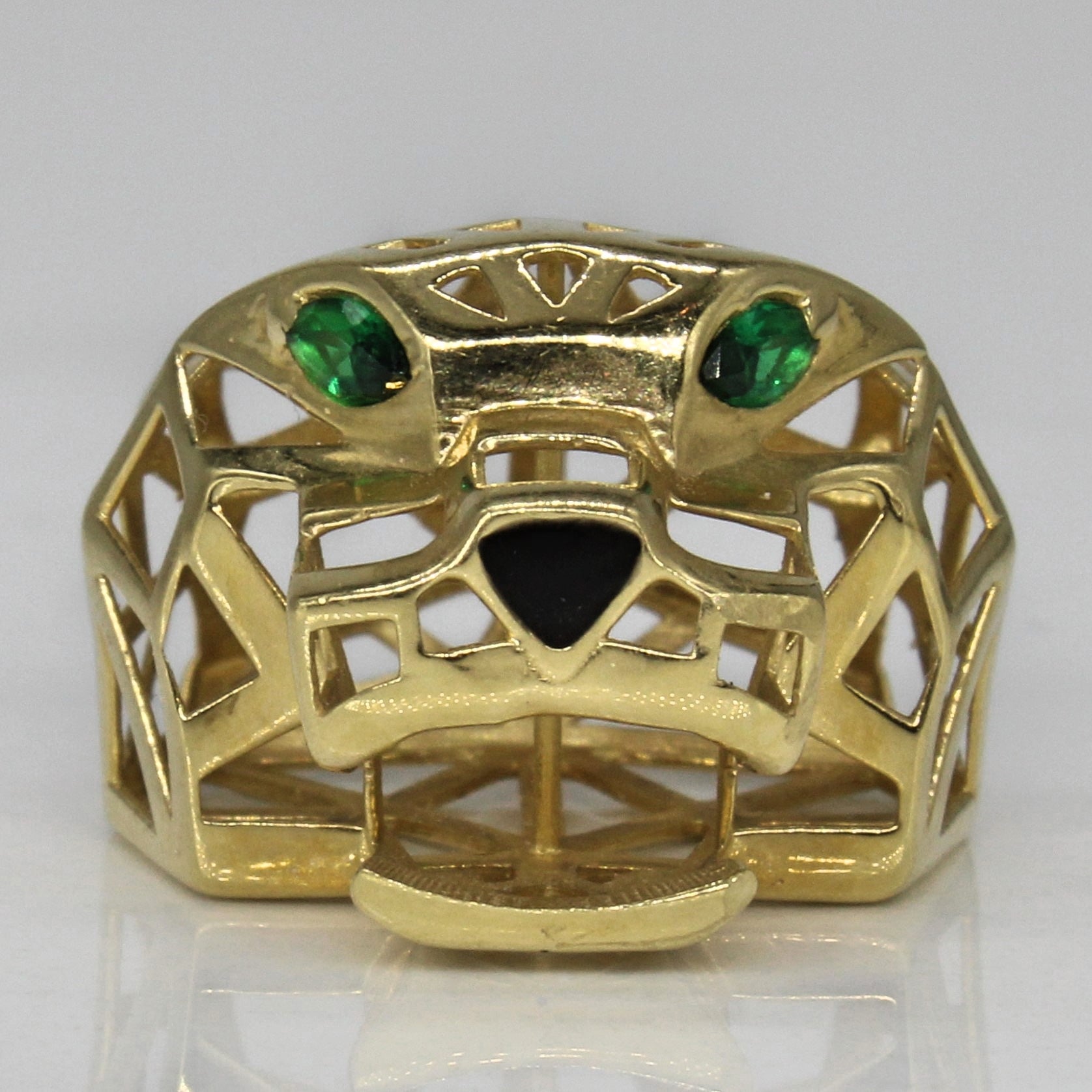Pendentif panthère inspiré de Cartier | 0,07 ct, 0,06 ct au total | 