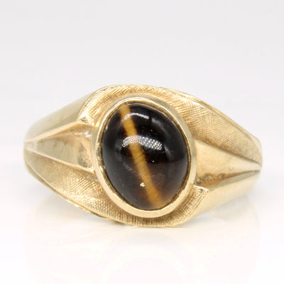 Tiger Eye Cocktail Ring | 2.00ct | SZ 10.5 |