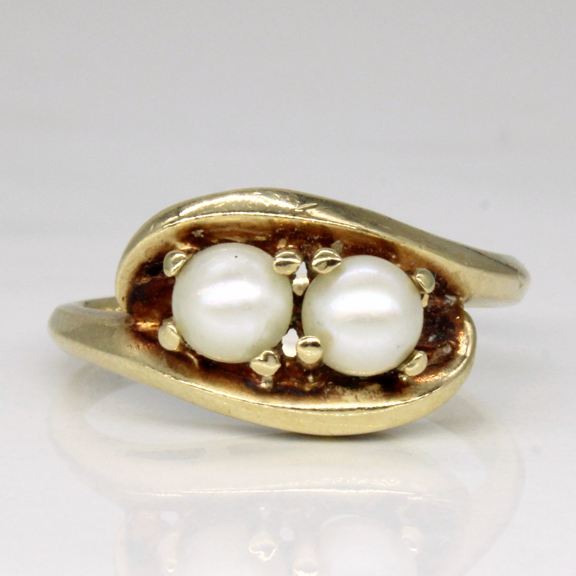 Twin Pearl Ring | SZ 6.5 |