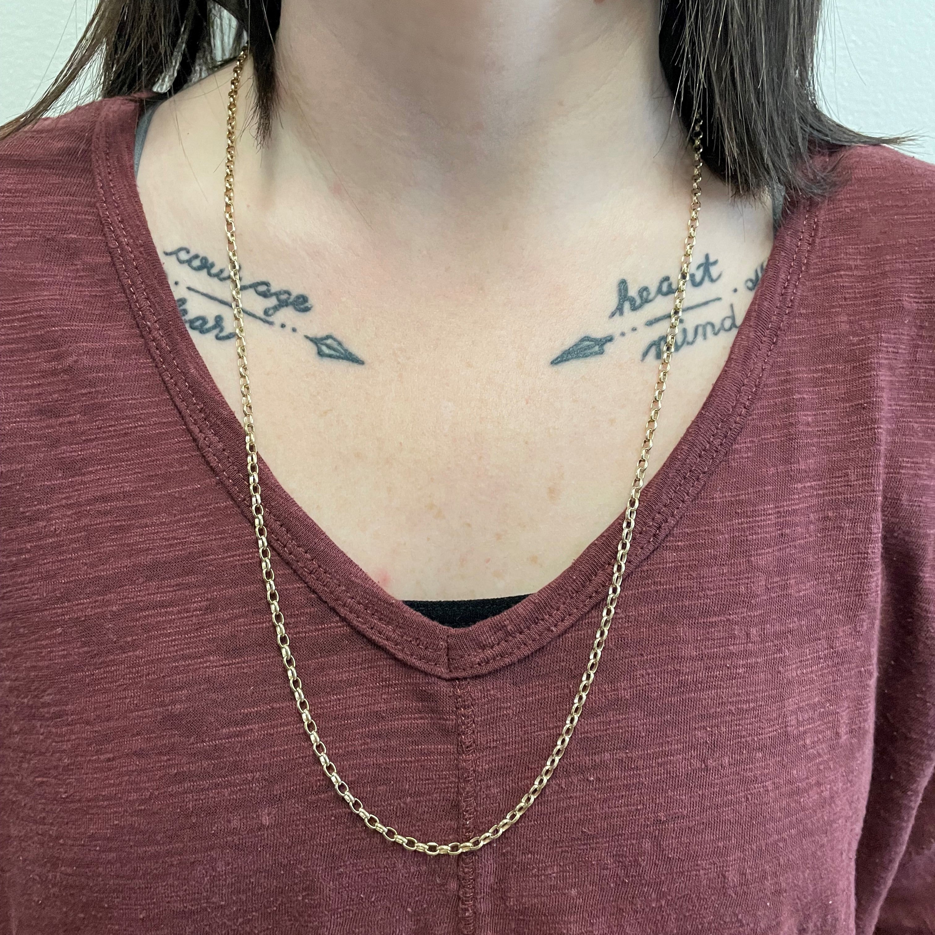 10k Yellow Gold Rolo Chain | 28" |