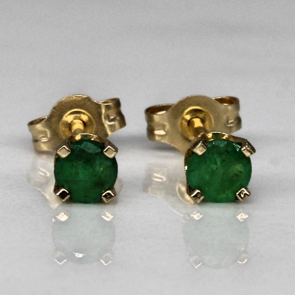 Emerald Stud Earrings | 0.15ctw |